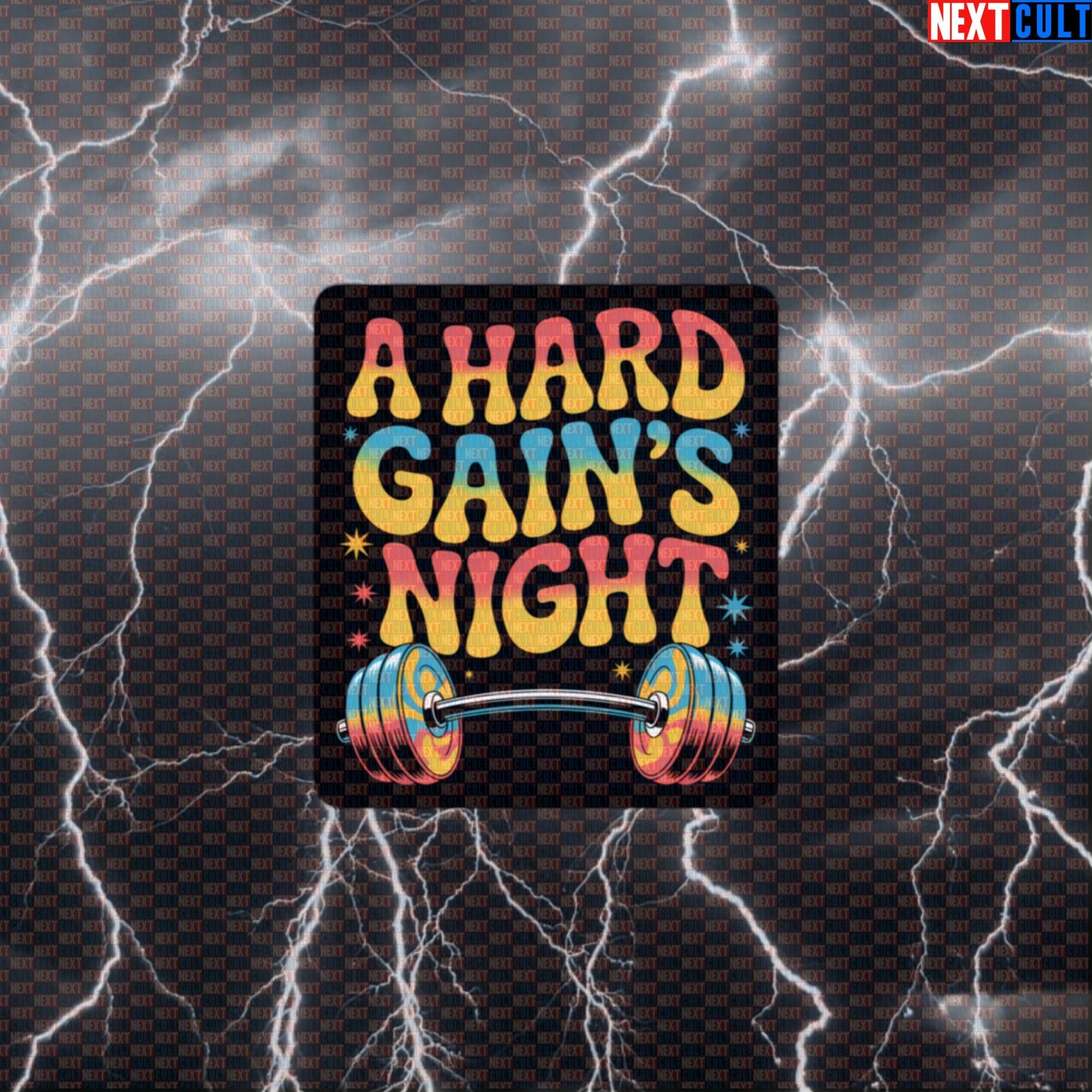 A Hard Gains Night Funny Gym Sticker - Beatles Rock Music Meme Decal for Gym Gear Default Title Stickers Bodybuilding Fitness Gym Powerlifting Rock Music The Beatles Workout Next Cult Brand