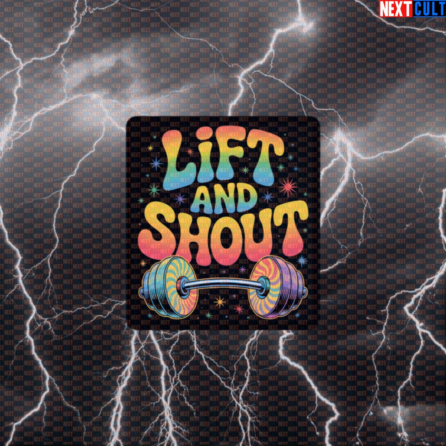 Lift And Shout Funny Gym Sticker - Beatles Rock Music Meme Decal for Water Bottles Default Title Stickers Bodybuilding Fitness Gym Powerlifting Rock Music The Beatles Workout Next Cult Brand
