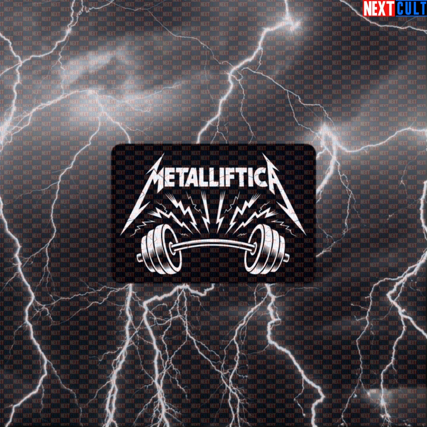 Metalliftica Gym Sticker Funny Gym Sticker Decal for Workout Gear Lifting Metal Meme Default Title Bodybuilding Fitness Gym Metallica Powerlifting Rock Music Workout Next Cult Brand