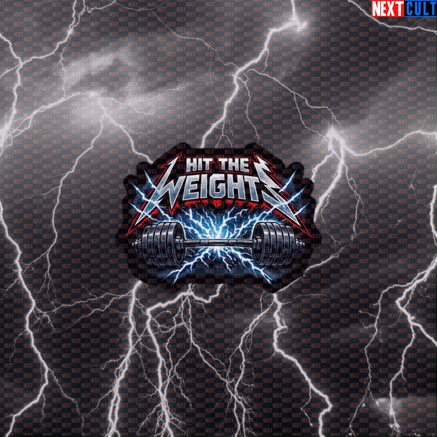 Hit The Weights Metallica Funny Gym Sticker — Rock Music Bodybuilding & Powerlifting Meme Decal for Fitness Lifters Default Title Bodybuilding Fitness Gym Metallica Powerlifting Rock Music Workout Next Cult Brand