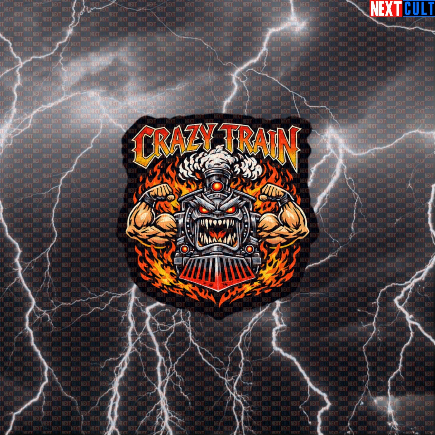 Crazy Train Funny Gym Sticker Heavy Metal Workout Sticker Ozzy Osbourne Rock Music Lifting Decal Default Title Bodybuilding Fitness Gym Ozzy Osbourne Powerlifting Rock Music Workout Next Cult Brand