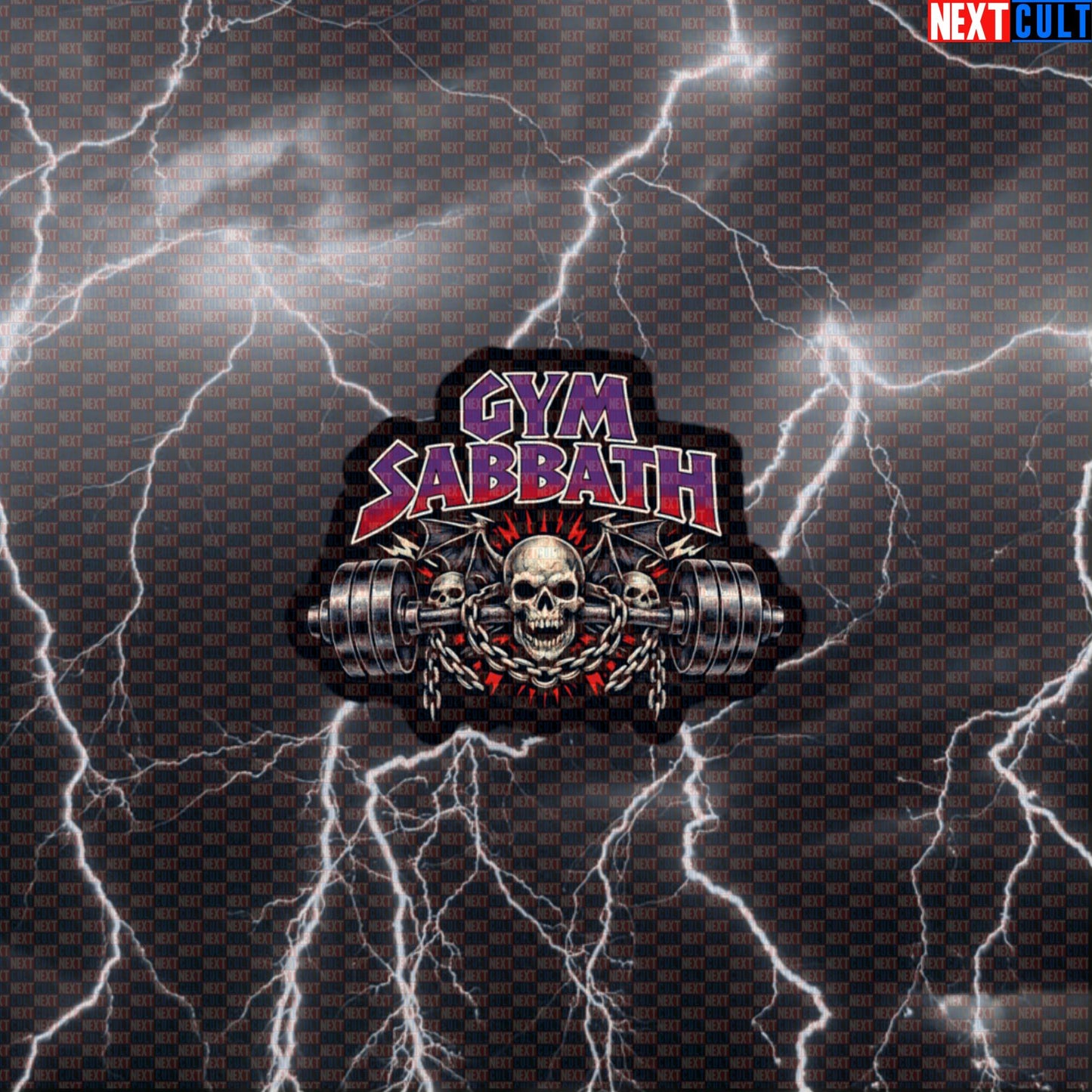 Gym Sabbath Funny Gym Sticker Heavy Metal Workout Sticker Rock Music Lifting Decal Default Title Black Sabbath Bodybuilding Fitness Gym Powerlifting Rock Music Workout Next Cult Brand