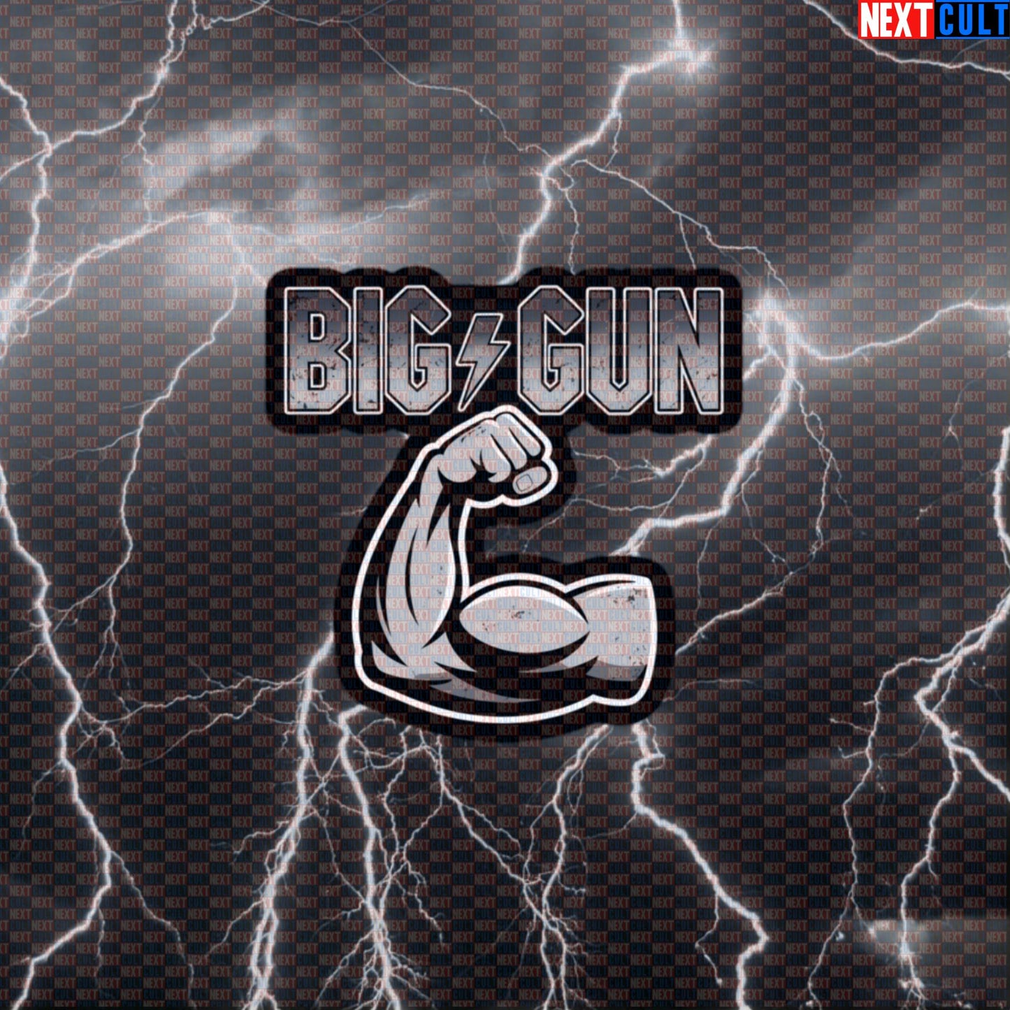 Big Gun Funny Gym Sticker Decal for Water Bottles Laptops Gym Gear AC DC Rock Fans Default Title Stickers AC/DC Bodybuilding Fitness Gym Rock Music Workout Next Cult Brand