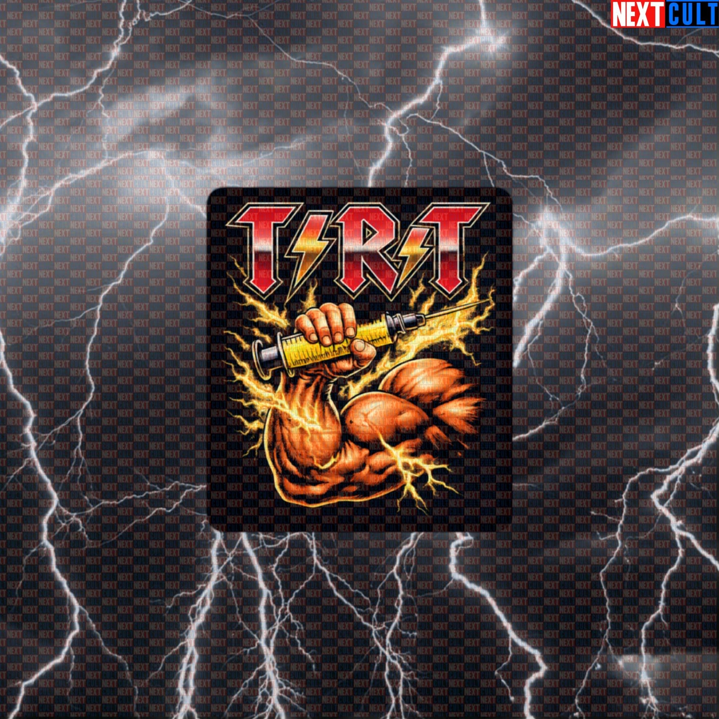 TRT Funny Gym Sticker AC/DC Heavy Metal Rock Music TNT Parody Decal Default Title Stickers AC/DC Bodybuilding Fitness Gym Rock Music Steroids Workout Next Cult Brand