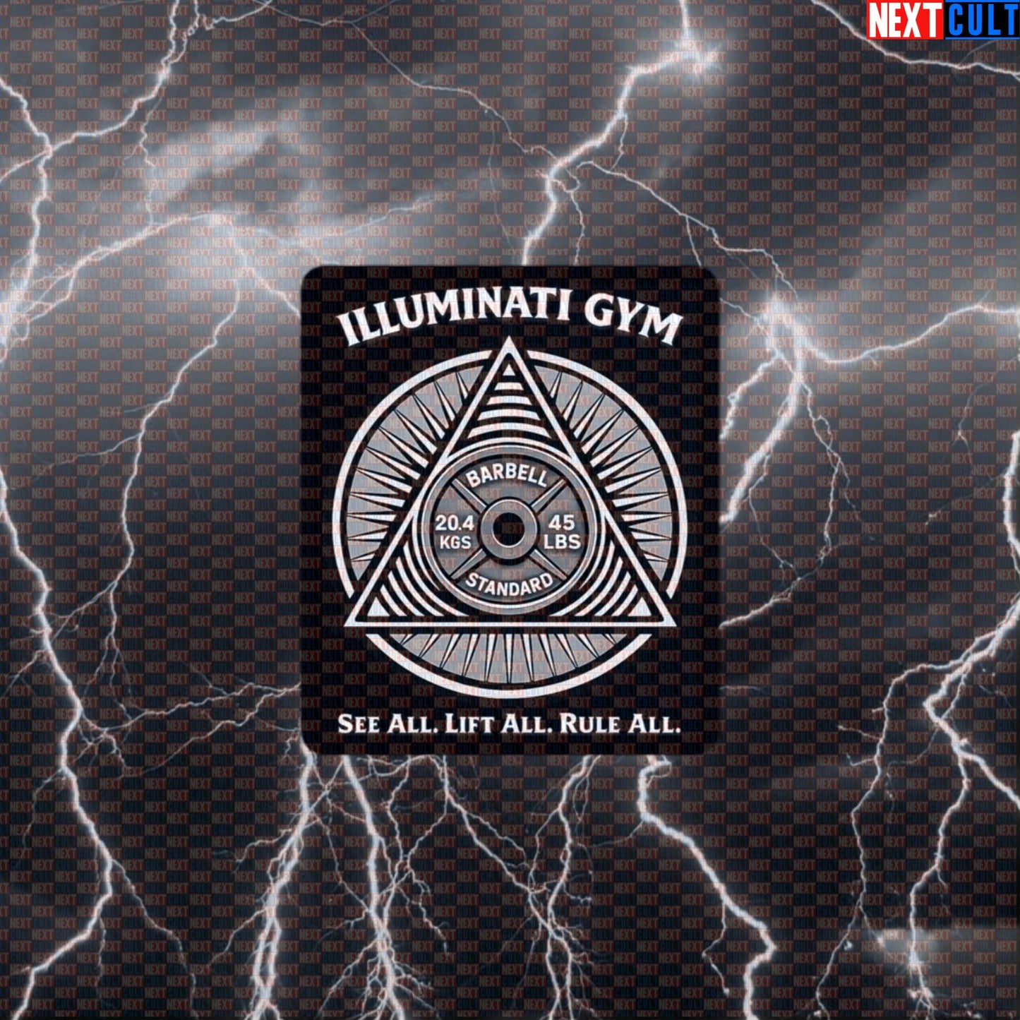 Gym Illuminati See All Lift All Rule All Funny Gym Sticker Secret Society Meme New Gym Order Workout Decal Default Title Stickers Next Cult Brand