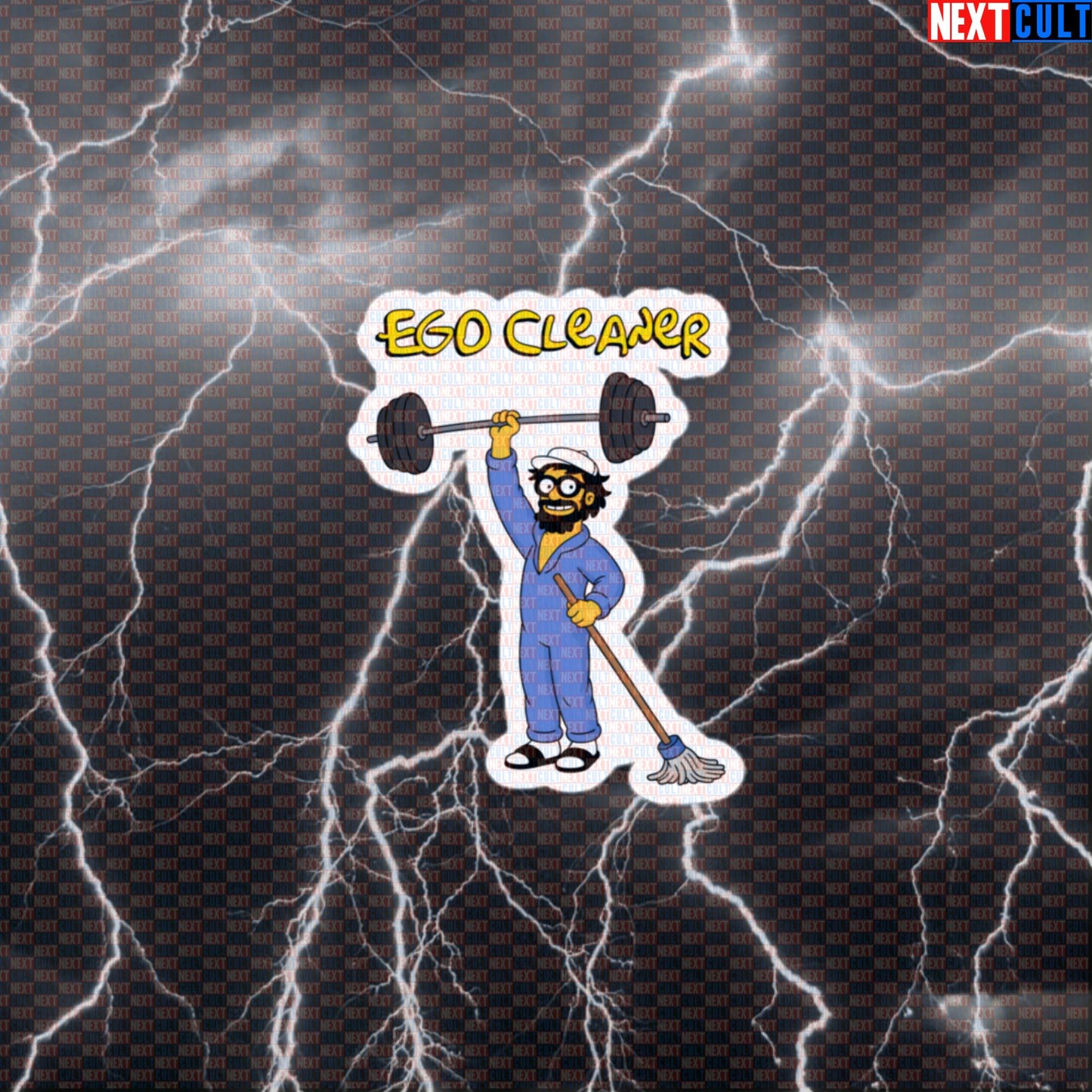 Ego Cleaner Anatoly Funny Gym Sticker Decal for Water Bottles Laptops Gym Gear Powerlifting Fans Default Title Stickers Next Cult Brand