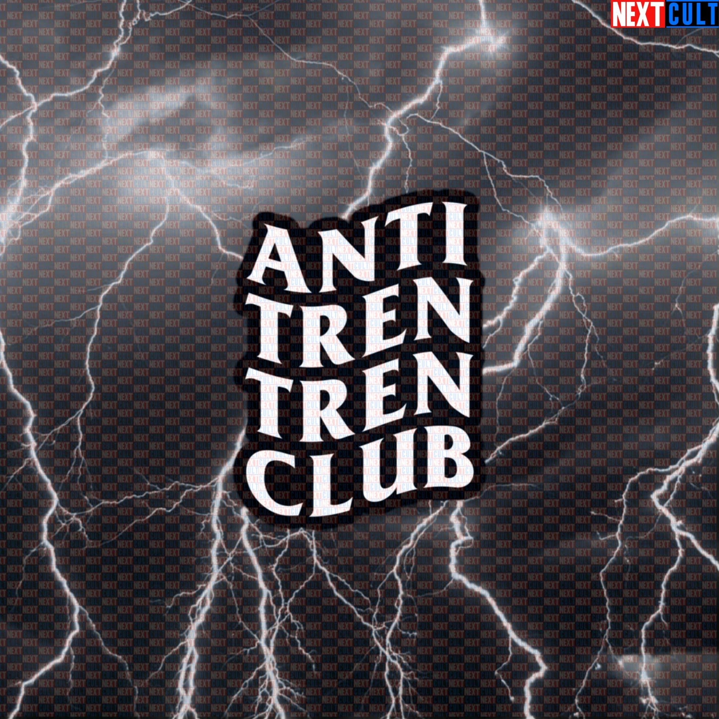 Anti Tren Tren Club Funny Gym Sticker Decal for Water Bottles Laptops Bodybuilding Meme Fans Default Title Stickers Next Cult Brand