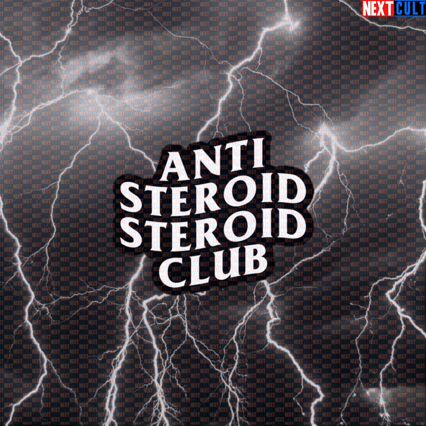 Anti Steroid Steroid Club Funny Gym Sticker Decal for Water Bottles Laptops Gym Gear Meme Fans Default Title Stickers Next Cult Brand