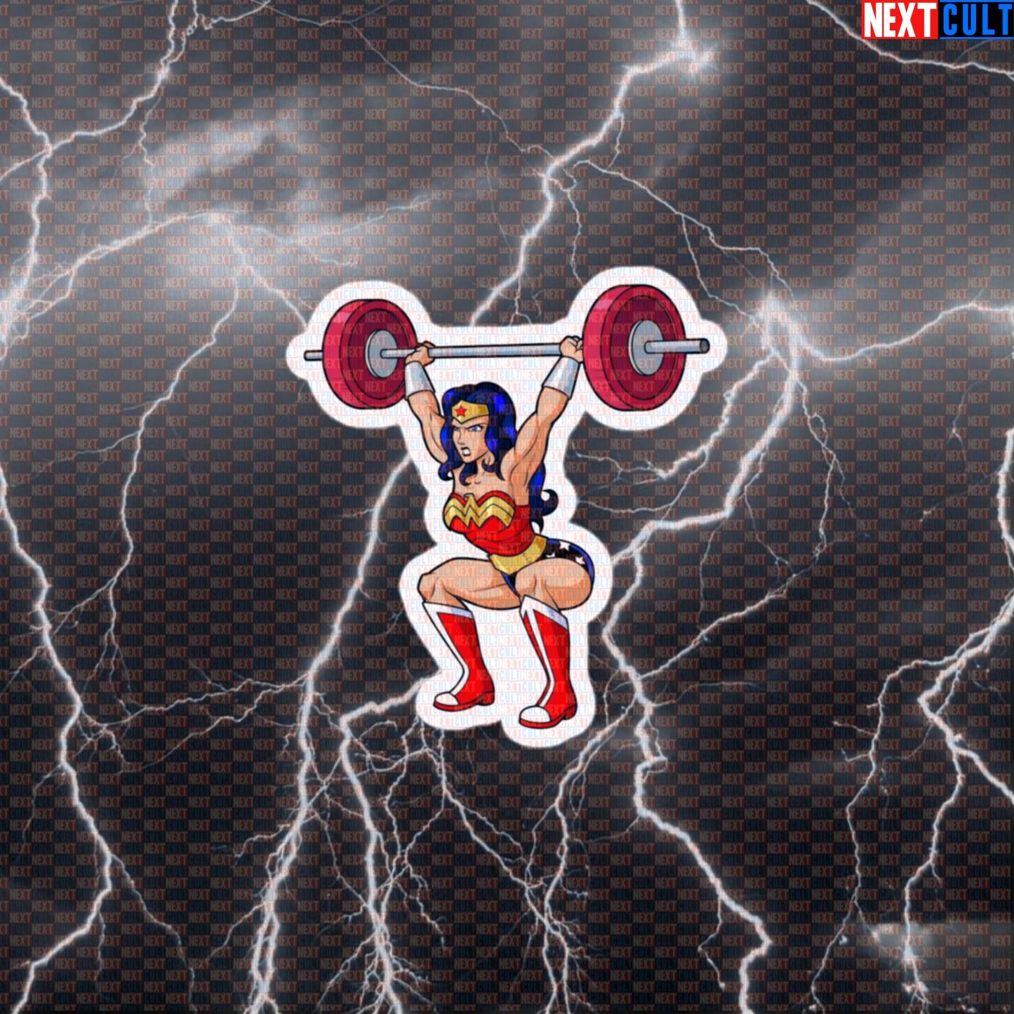 Wonder Snatch Wonder Woman Olympic Weightlifting Funny Gym Sticker Superlift Snatches Workout Sticker Fitness Meme Decal Default Title Stickers Next Cult Brand