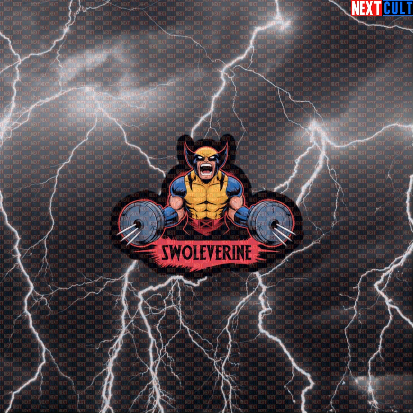 Swoleverine Funny Gym Sticker Decal for Water Bottles Laptops Gym Gear X-Men Wolverine Fans Default Title Stickers Next Cult Brand