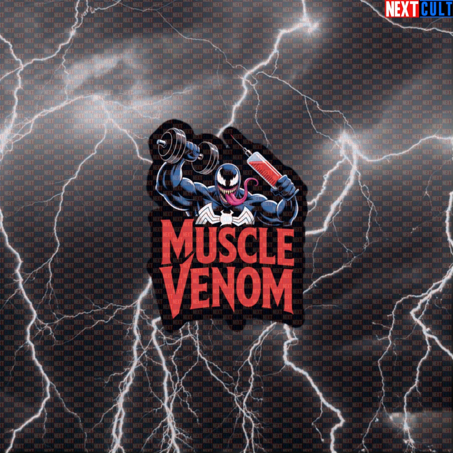 Muscle Venom Not Natty Funny Gym Sticker Decal for Water Bottles Laptops Gym Gear Bodybuilding Meme Default Title Stickers Next Cult Brand