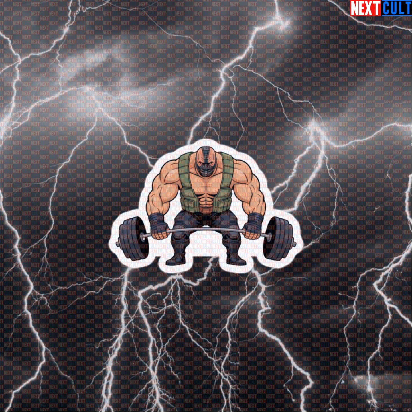 Funny Bane Gym Sticker Superhero Workout Decal for Water Bottles Laptops Gym Gear Meme Fitness Fans Default Title Bane Bodybuilding Films Fitness Gym Leg Day Powerlifting Superheroes Workout Next Cult Brand