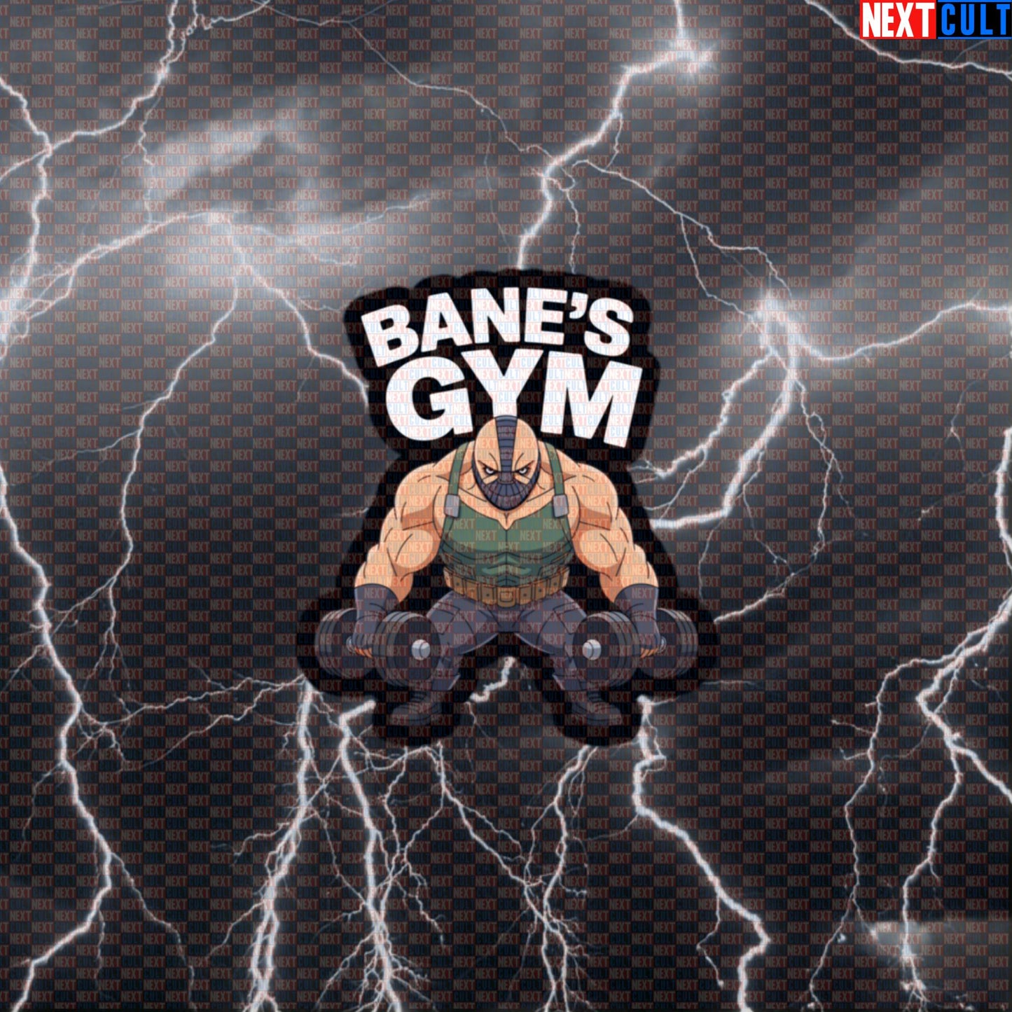 Bane’s Gym Hero Funny Gym Sticker Decal Comic Villain Workout Sticker for Water Bottles Laptops Gym Gear Default Title Stickers Next Cult Brand
