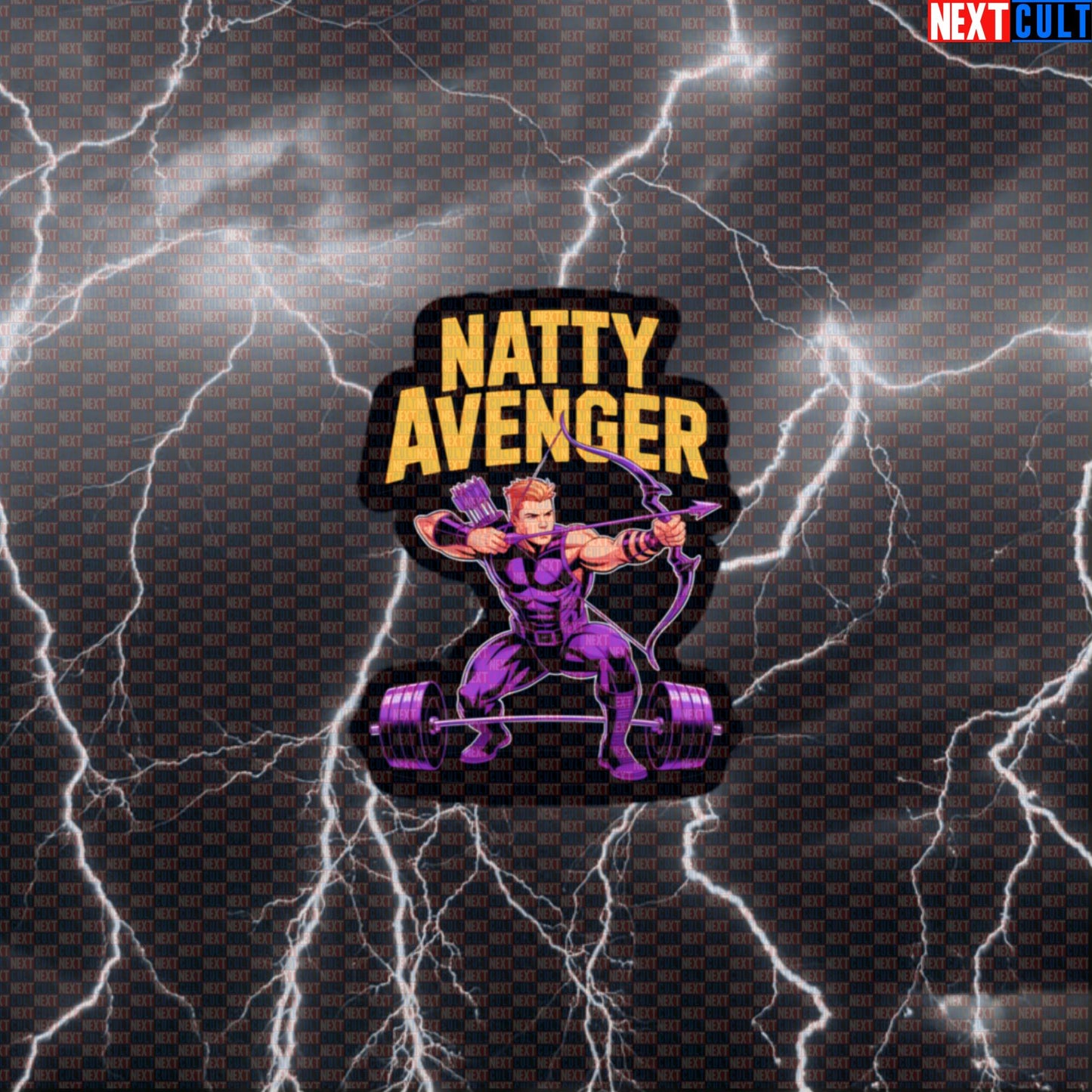 Natty Avenger Funny Gym Sticker Decal for Water Bottles Laptops Gym Gear Natty Fitness Fans Default Title Stickers Next Cult Brand