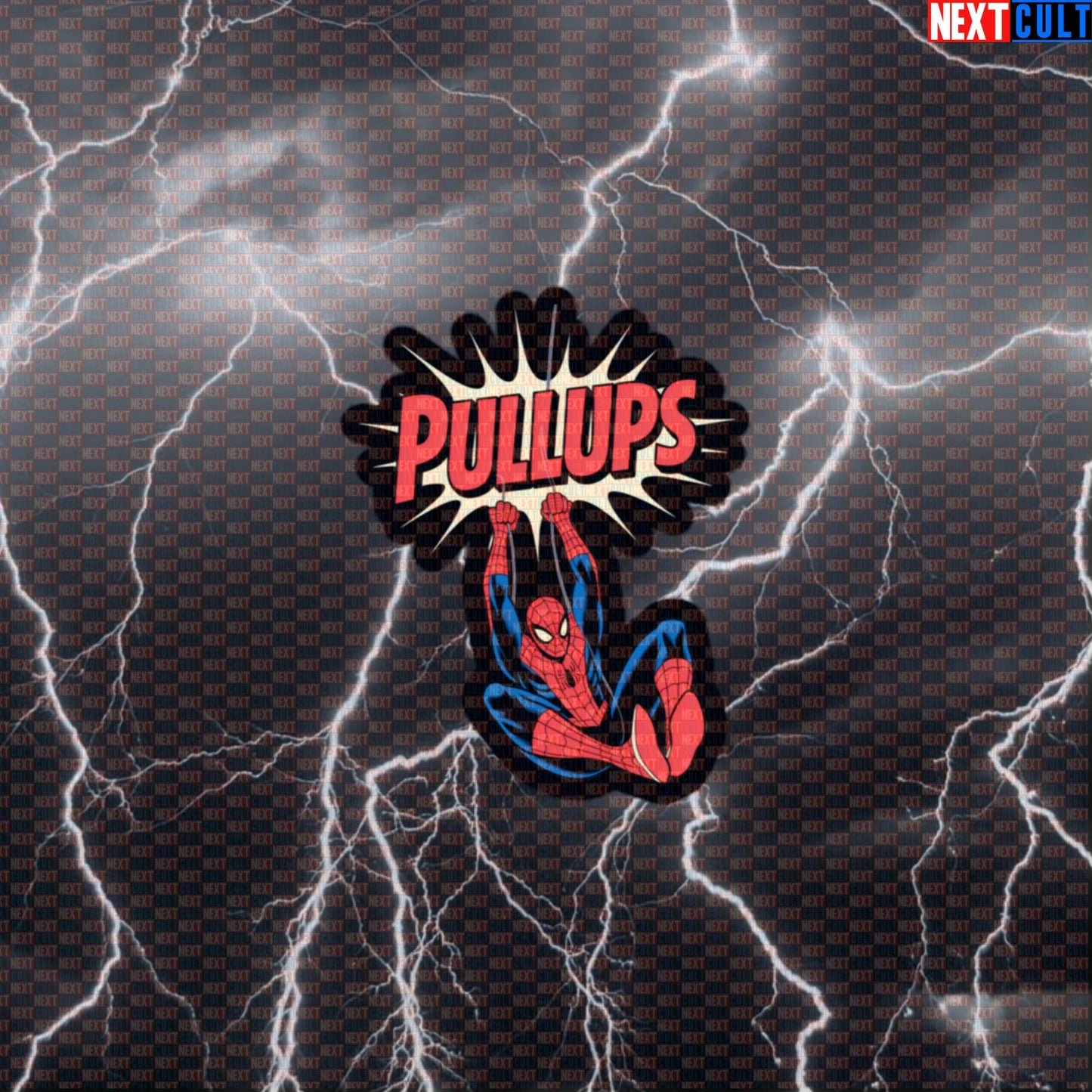 Funny Gym Spider Hero Pullups Sticker Decal for Water Bottles Laptops Gym Gear Workout Sticker for Lifters Default Title Stickers Next Cult Brand