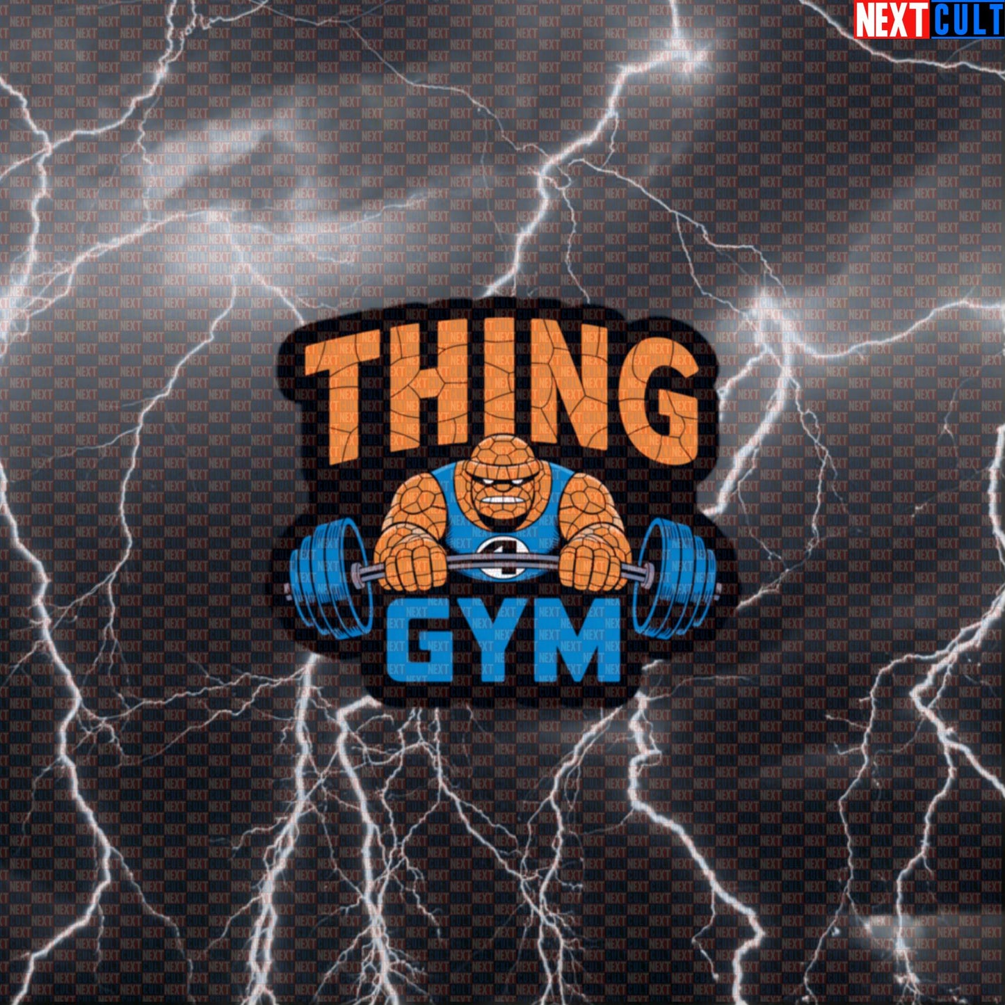 The Thing Gym Hero Funny Gym Sticker Fantastic 4 Workout Sticker Comic Decal for Water Bottle Laptop Gym Gear Default Title Bodybuilding Fantastic 4 Films Fitness Gym Powerlifting Superheroes Workout Next Cult Brand