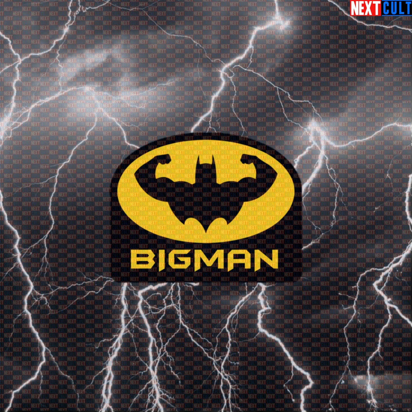 Big Man Batman Gym Hero Funny Gym Sticker Decal Workout Sticker Comic Style Gym Sticker Default Title Stickers Next Cult Brand