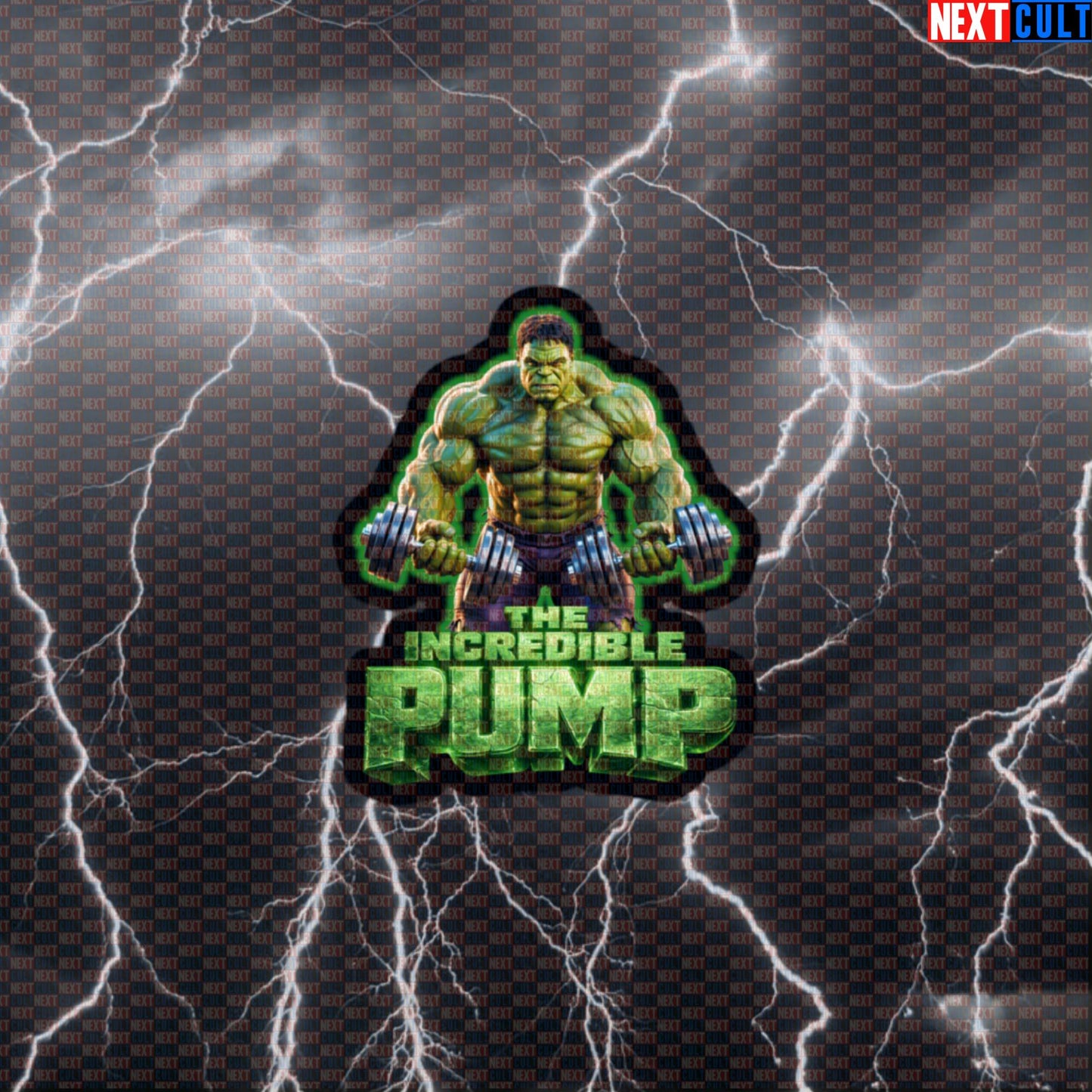 The Incredible Pump Hulk Funny Gym Sticker Workout Sticker Fitness Bodybuilding Muscle Humor Decal Default Title Stickers Next Cult Brand