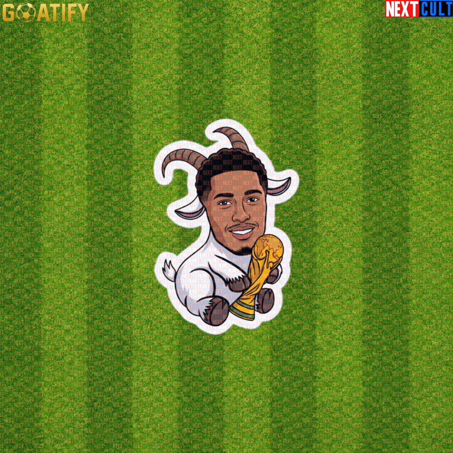Jude Bellingham Sticker – World Cup Champion GOAT Decal Gift for Three Lions Fans Default Title Stickers Next Cult Brand