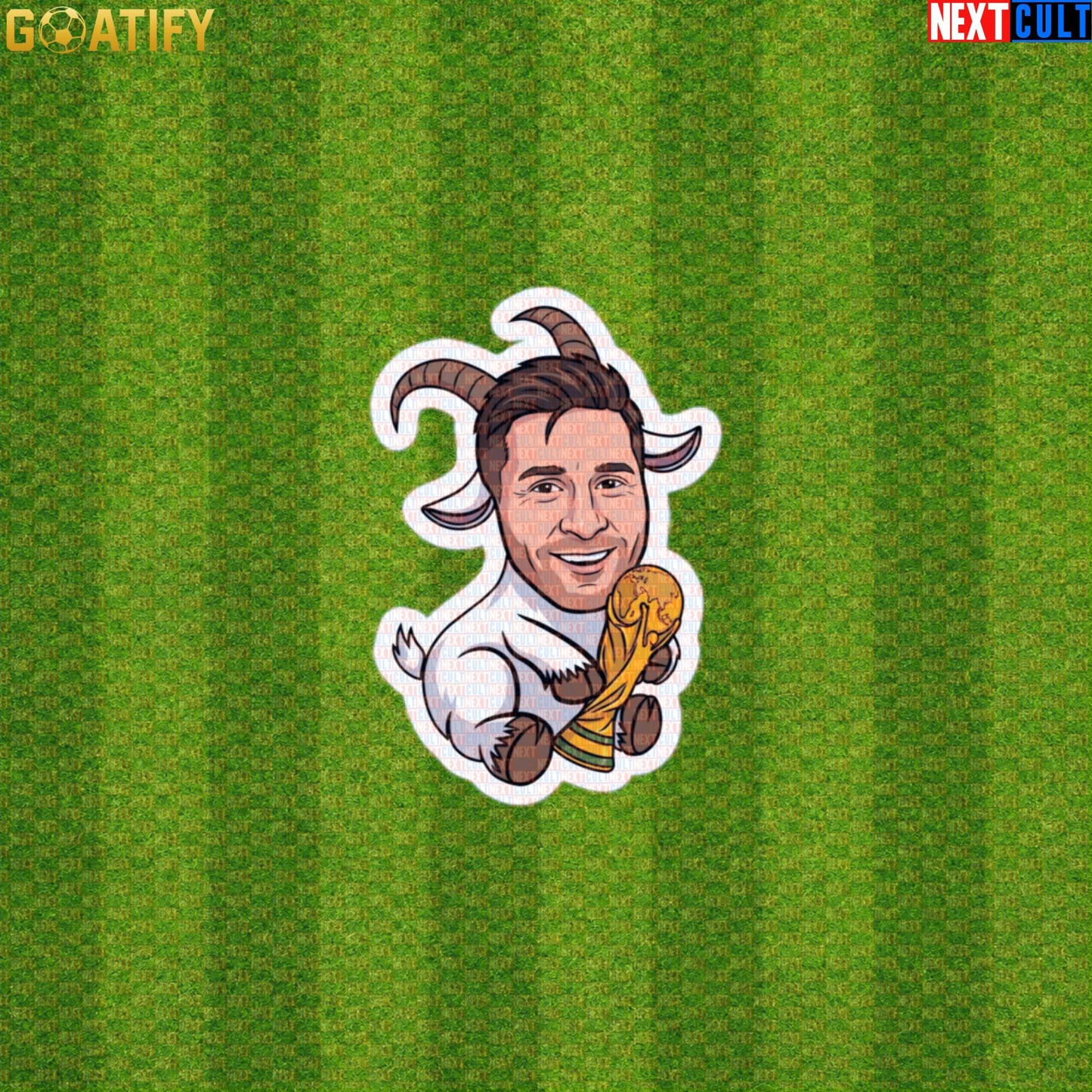 Lionel Messi Sticker – World Cup Champion Decal for Argentina and Barcelona Fans Default Title Stickers Next Cult Brand