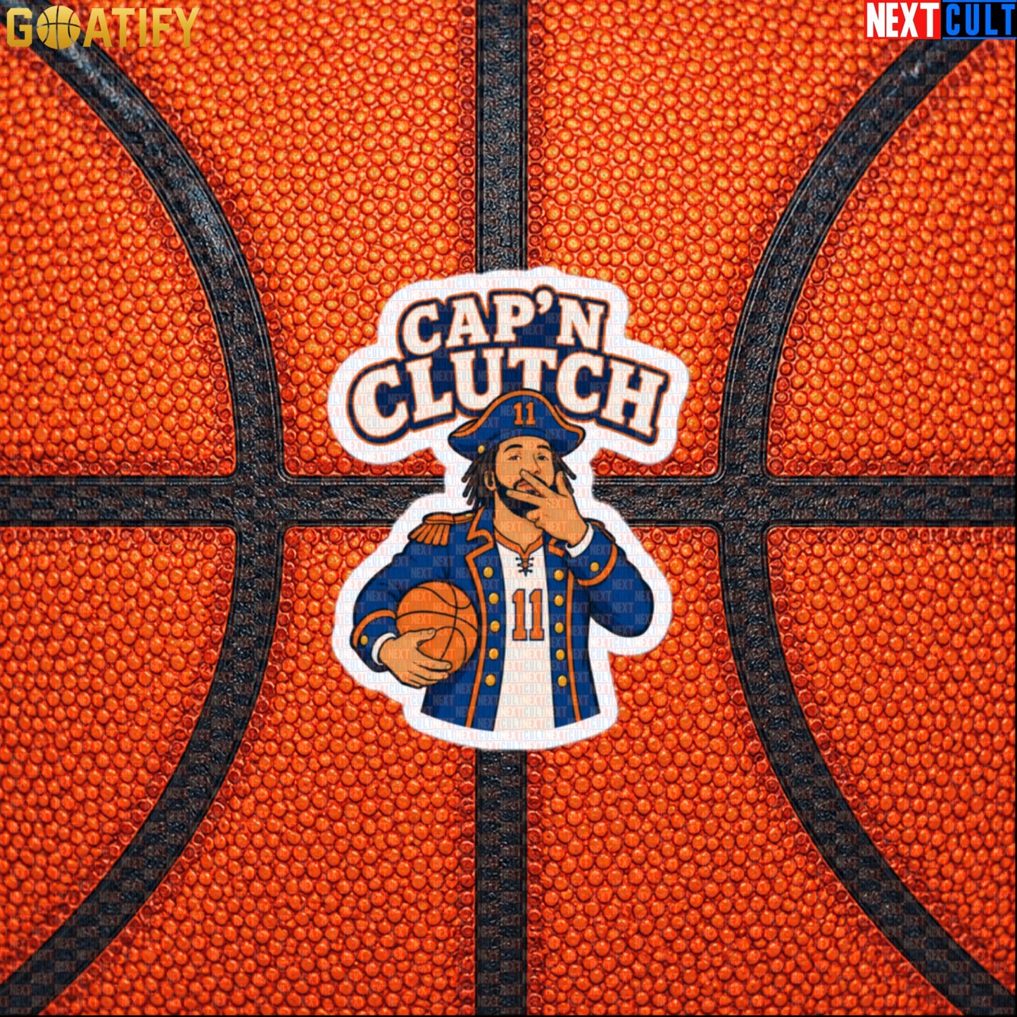 Jalen Brunson Sticker – Cap’n Clutch Basketball Decal for New York Knicks Fans Default Title Next Cult Brand