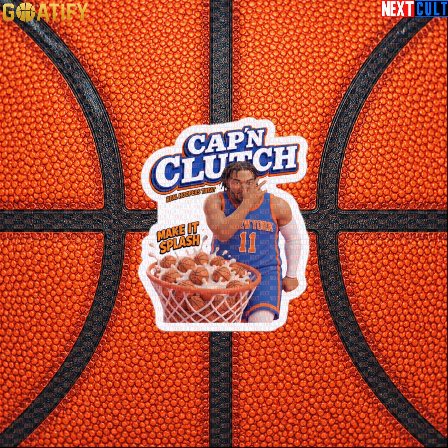 Jalen Brunson Sticker – Cereal Winner Decal for New York Knicks Collectors Default Title Stickers Next Cult Brand
