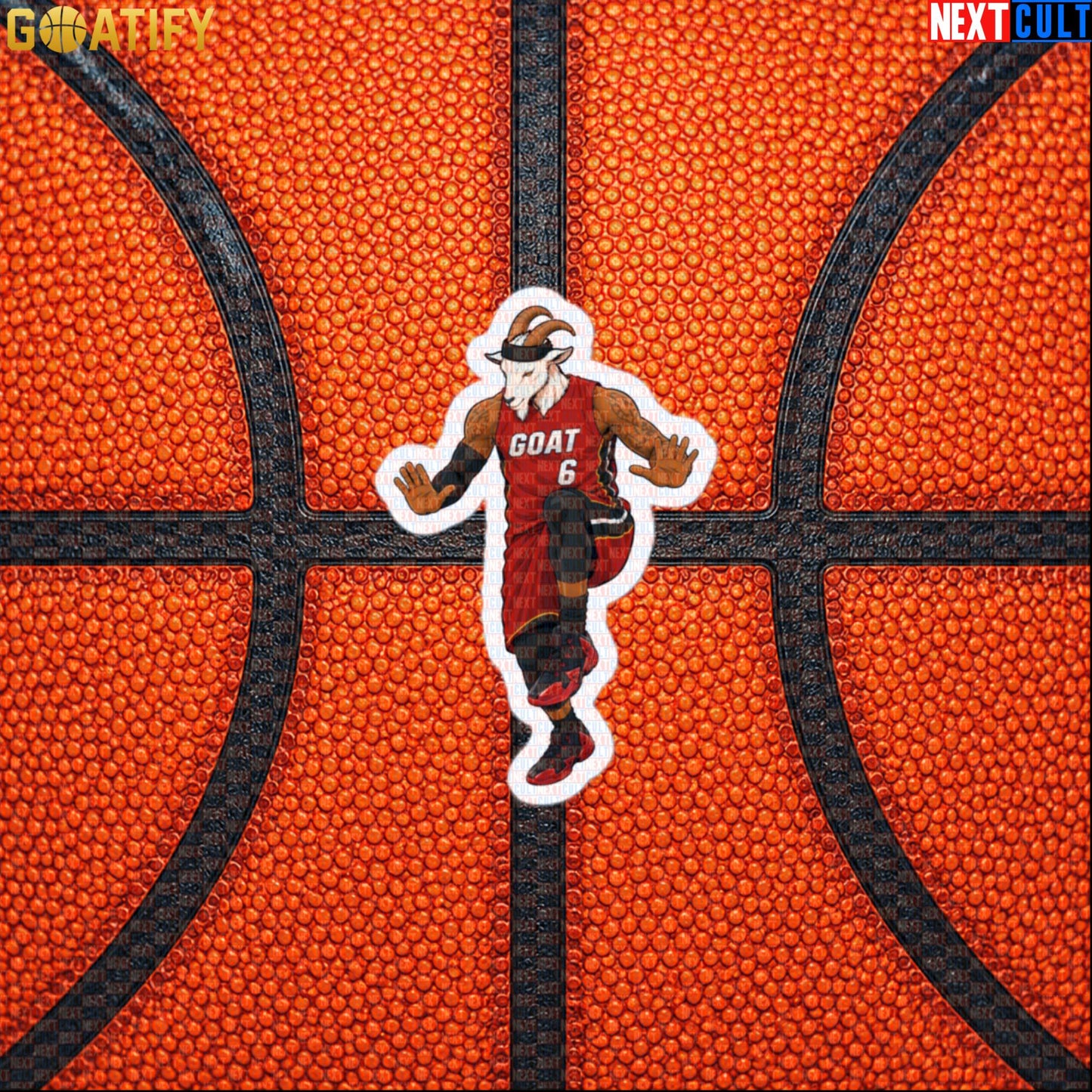 LeBron James Sticker – Miami Heat Silencer GOAT Decal Gift for NBA Sports Collectors Default Title Stickers Next Cult Brand