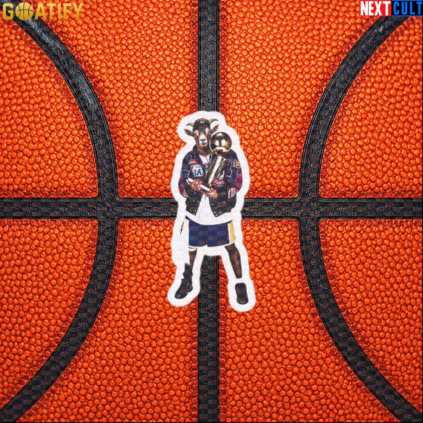 Kobe Bryant Sticker – GOAT Championship Decal for Lakers NBA Basketball Fans & Gifts Default Title Stickers Next Cult Brand