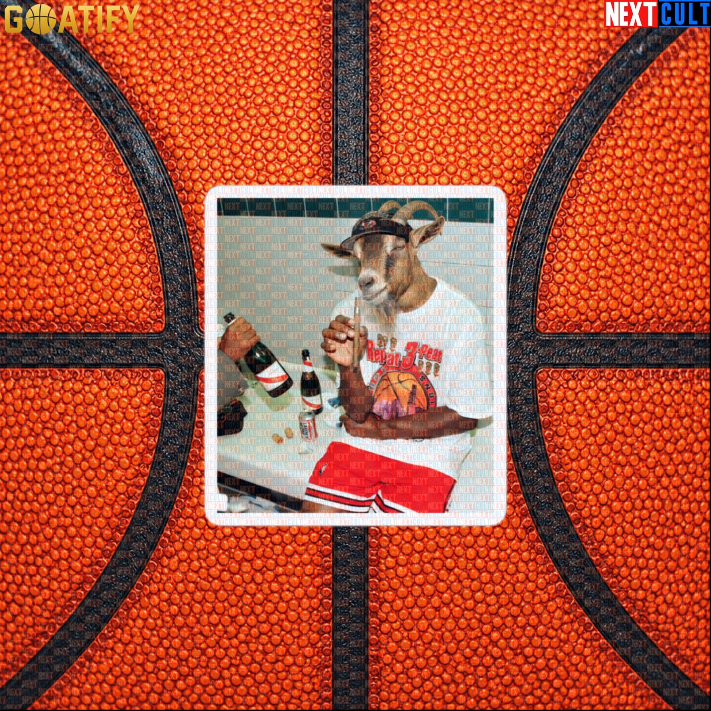 Michael Jordan Sticker – 6 Rings GOAT Locker Room Decal for Chicago Bulls NBA Fans Default Title Stickers Next Cult Brand
