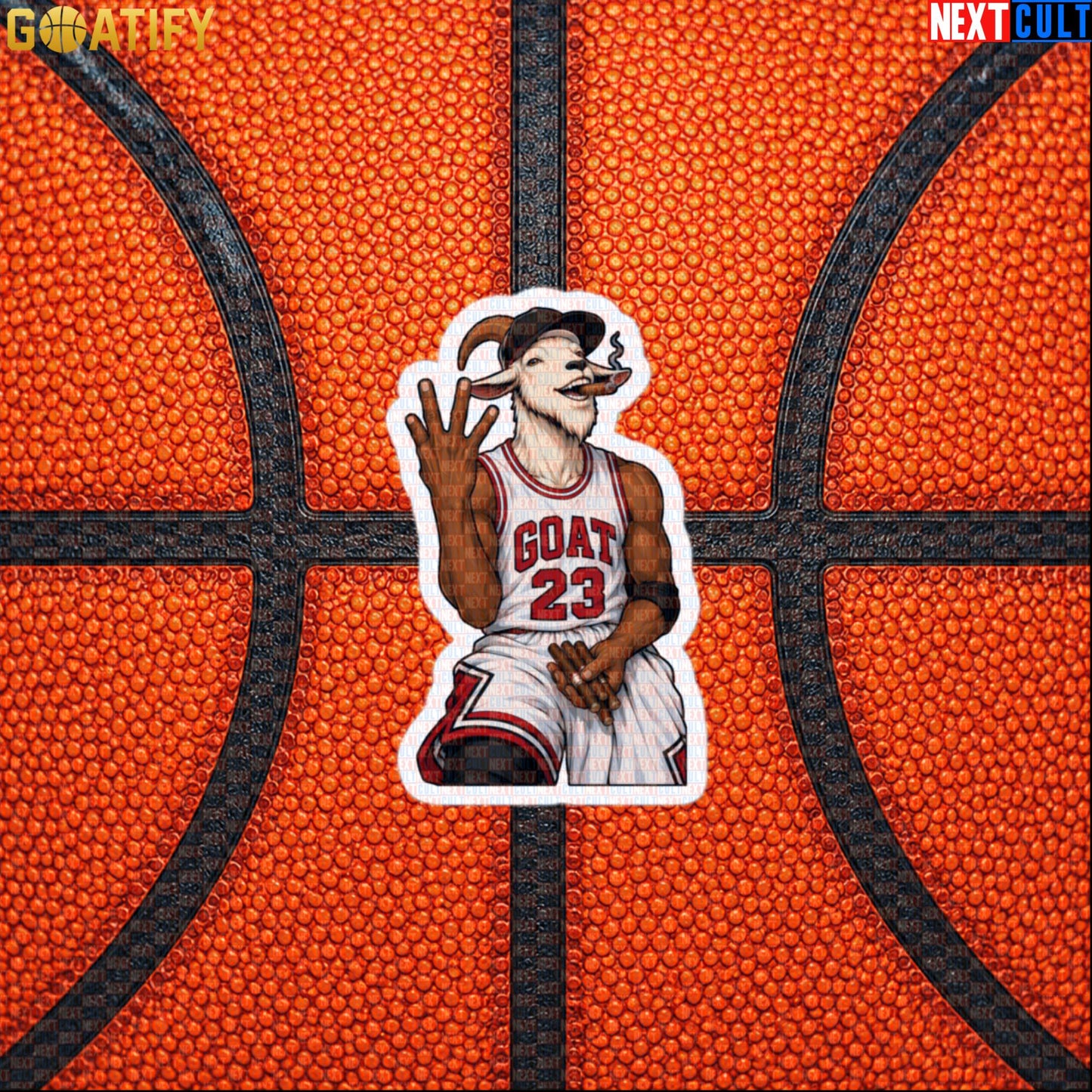 Michael Jordan Sticker – GOAT Cigar Celebration Decal for Chicago Bulls NBA Fans Default Title Stickers Next Cult Brand