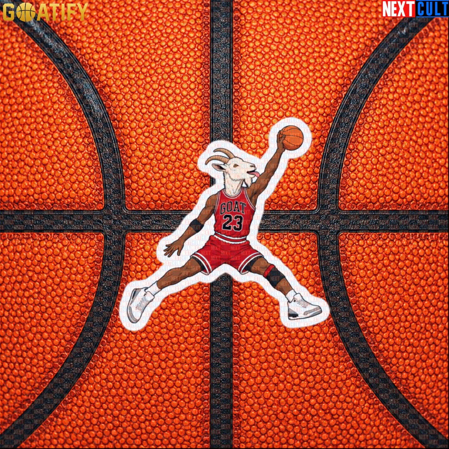 Michael Jordan Sticker – Free Throw Line Dunk GOAT Decal for Chicago Bulls NBA Fans Default Title Stickers Next Cult Brand
