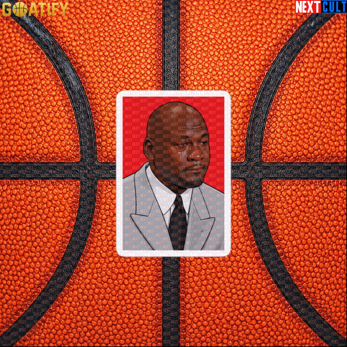 Michael Jordan Sticker Crying Jordan Meme Decal Gift for Chicago Bulls Basketball Fans Default Title Stickers Next Cult Brand