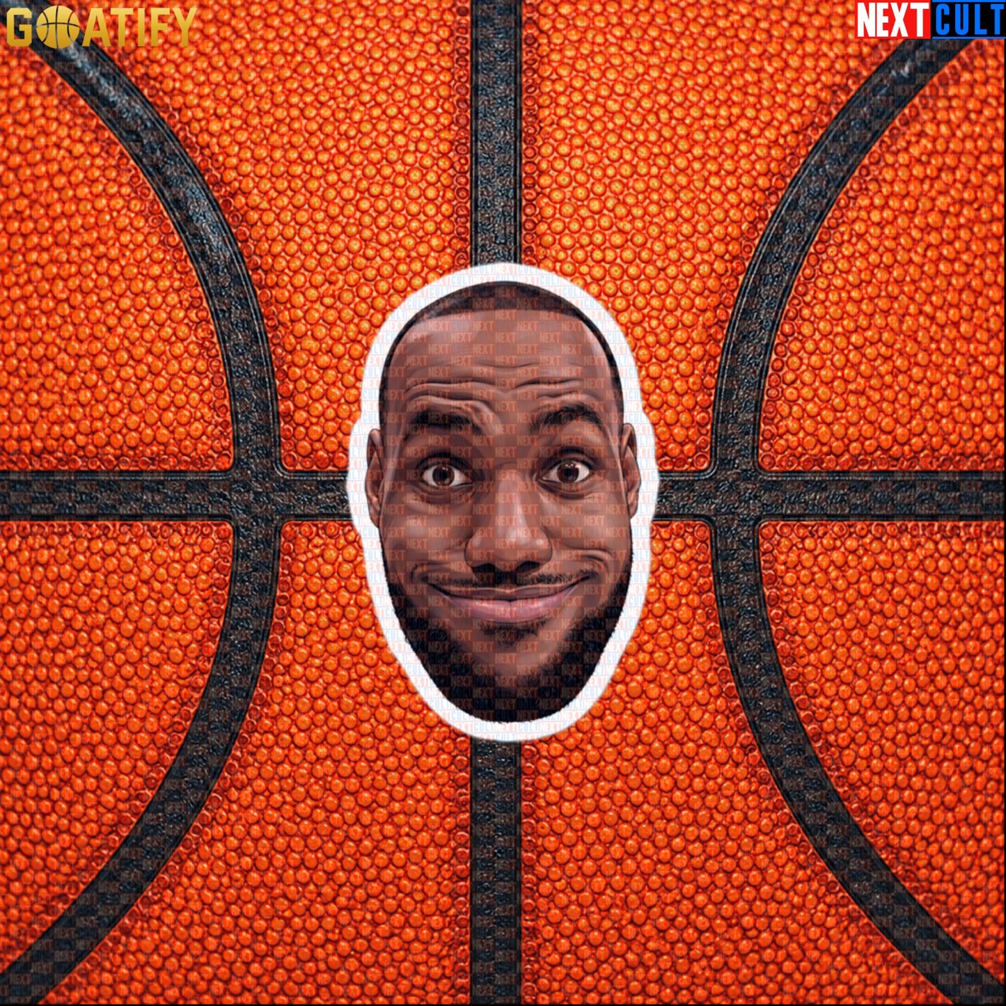 LeBron Photobomb Meme Sticker – Funny NBA Basketball Decal Gift for Players and Sports Fans Default Title Stickers Next Cult Brand
