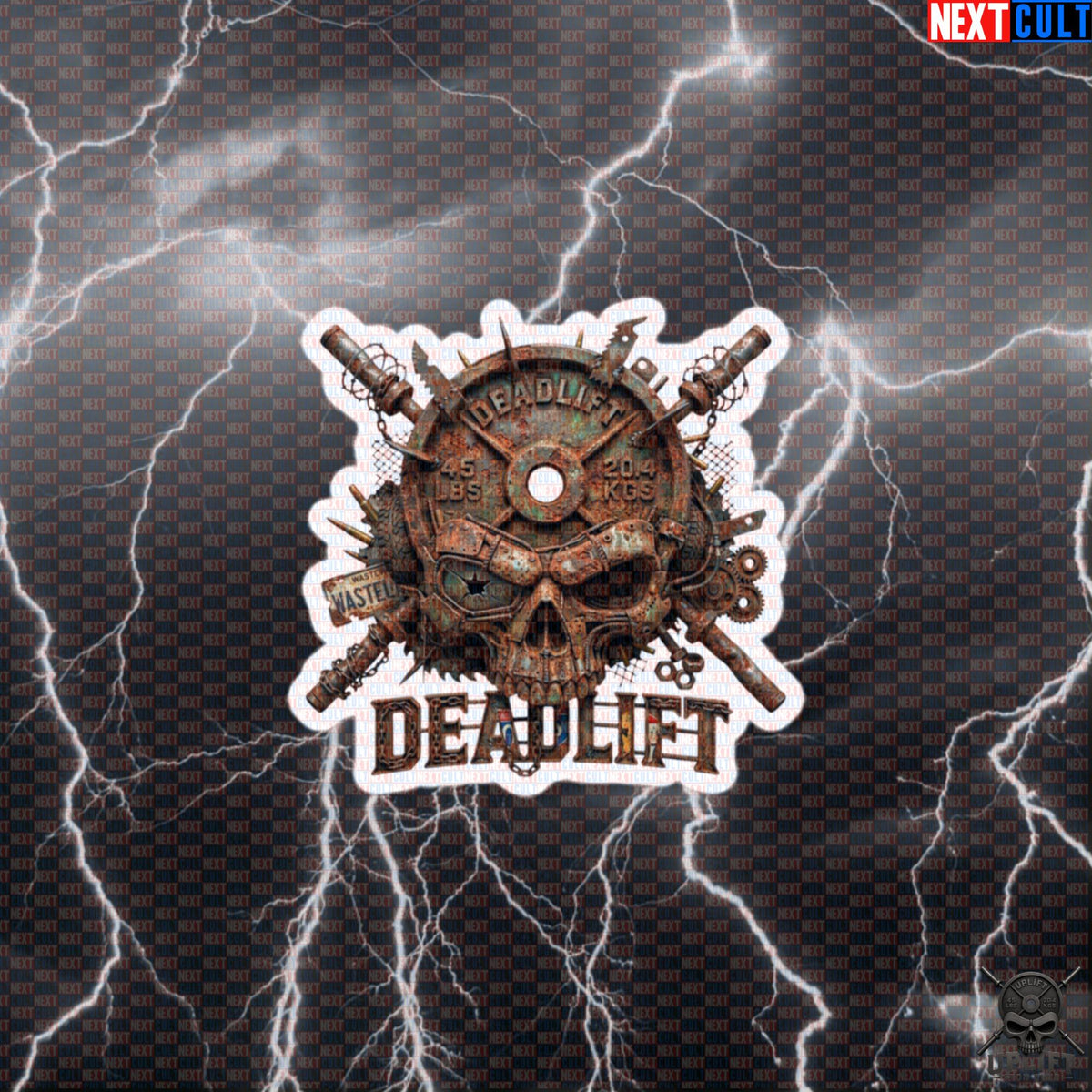 Deadlift Sticker Wasteland Skull Decal for Lifters, Hardcore Gym Accessory Gift Default Title Stickers Next Cult Brand