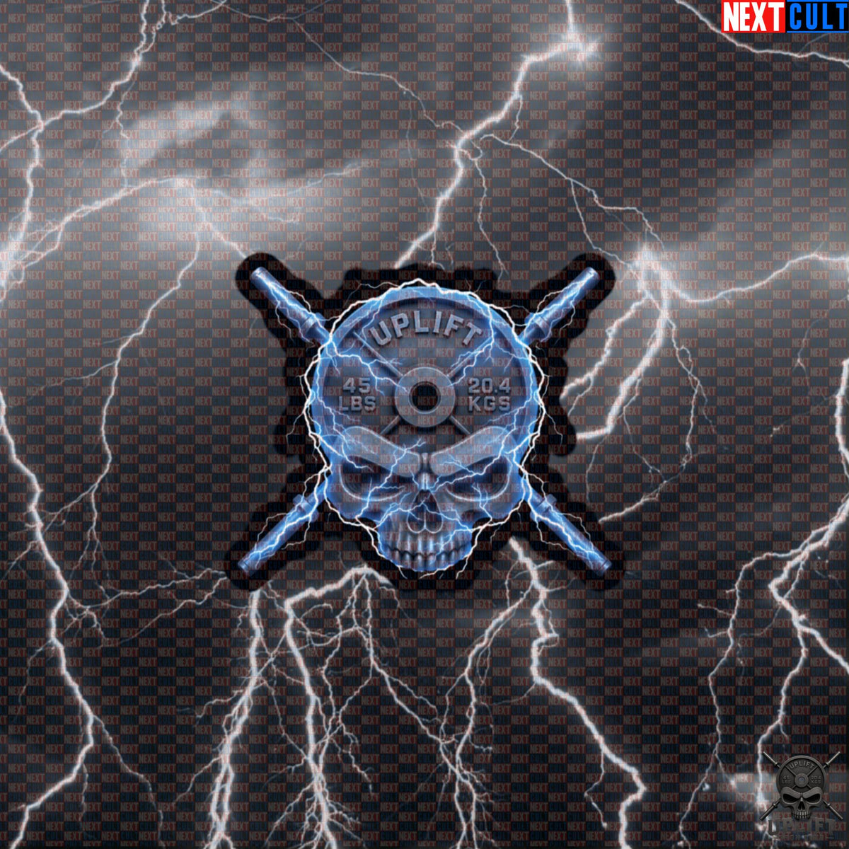 Sticker Lightning Skull Gym Decal for Lifters Bottles Lockers Uplift Iron Club Default Title Stickers Next Cult Brand