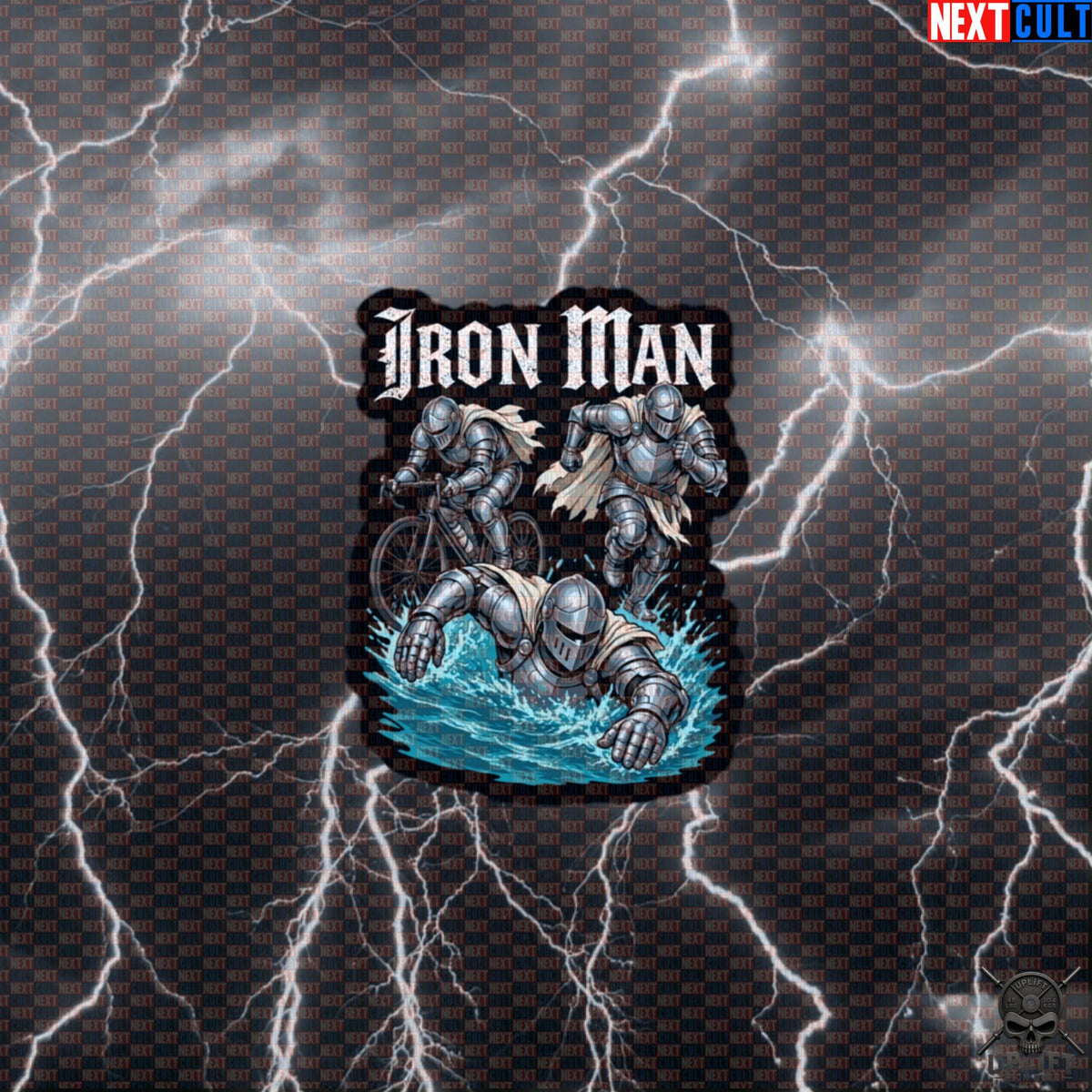 Triathlon Sticker – Iron Man Medieval Knight Swim Bike Run Decal for Endurance Athletes Default Title Stickers Next Cult Brand