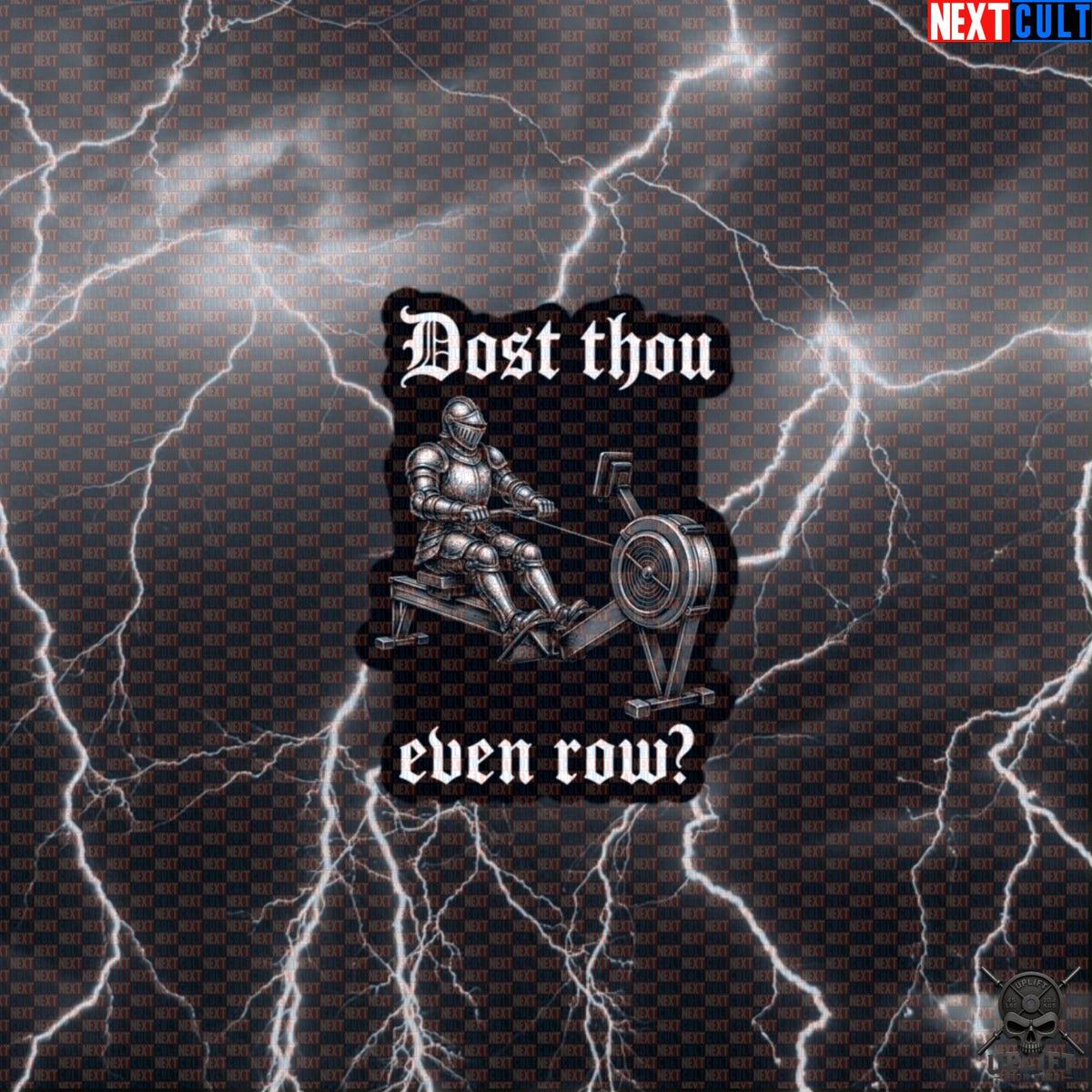 Rowing Sticker – Dost Thou Even Row Medieval Knight Gym Decal for RowErg Athletes Default Title Stickers Next Cult Brand