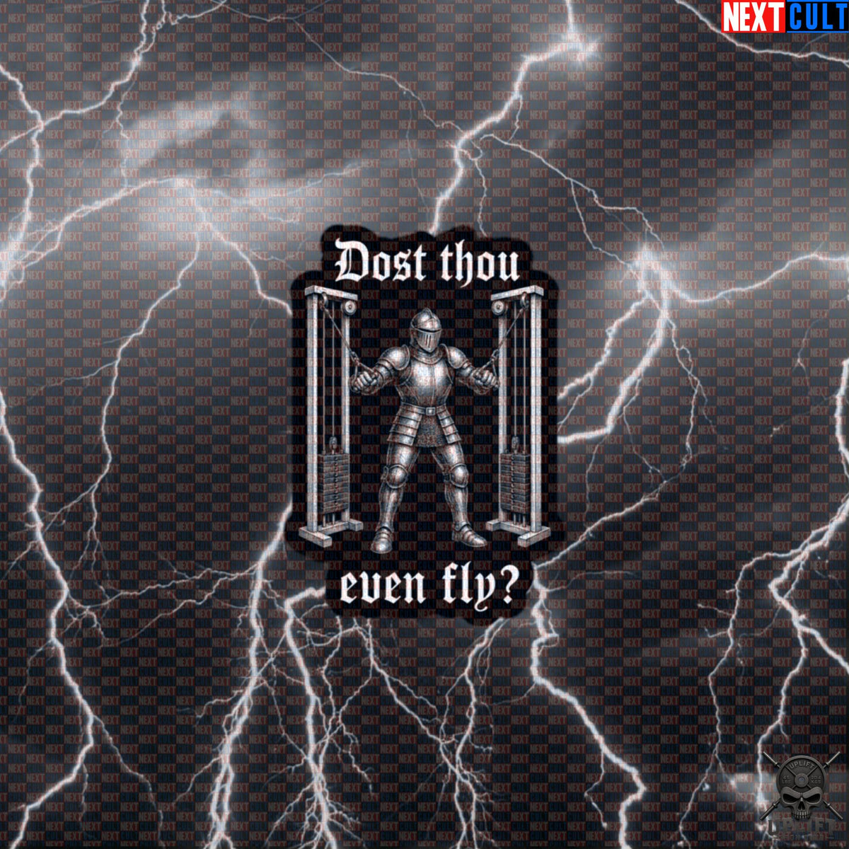 Gym Sticker Dost Thou Even Fly Medieval Knight Pec Fly Decal for Bodybuilders Default Title Stickers Next Cult Brand