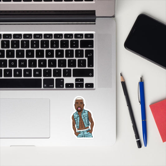 Kenye Barbie Ken Ryan Gosling Kanye West Bubble-free stickers 3″×3″ Stickers Barbie Kanye West Ken Movies Music Next Cult Brand
