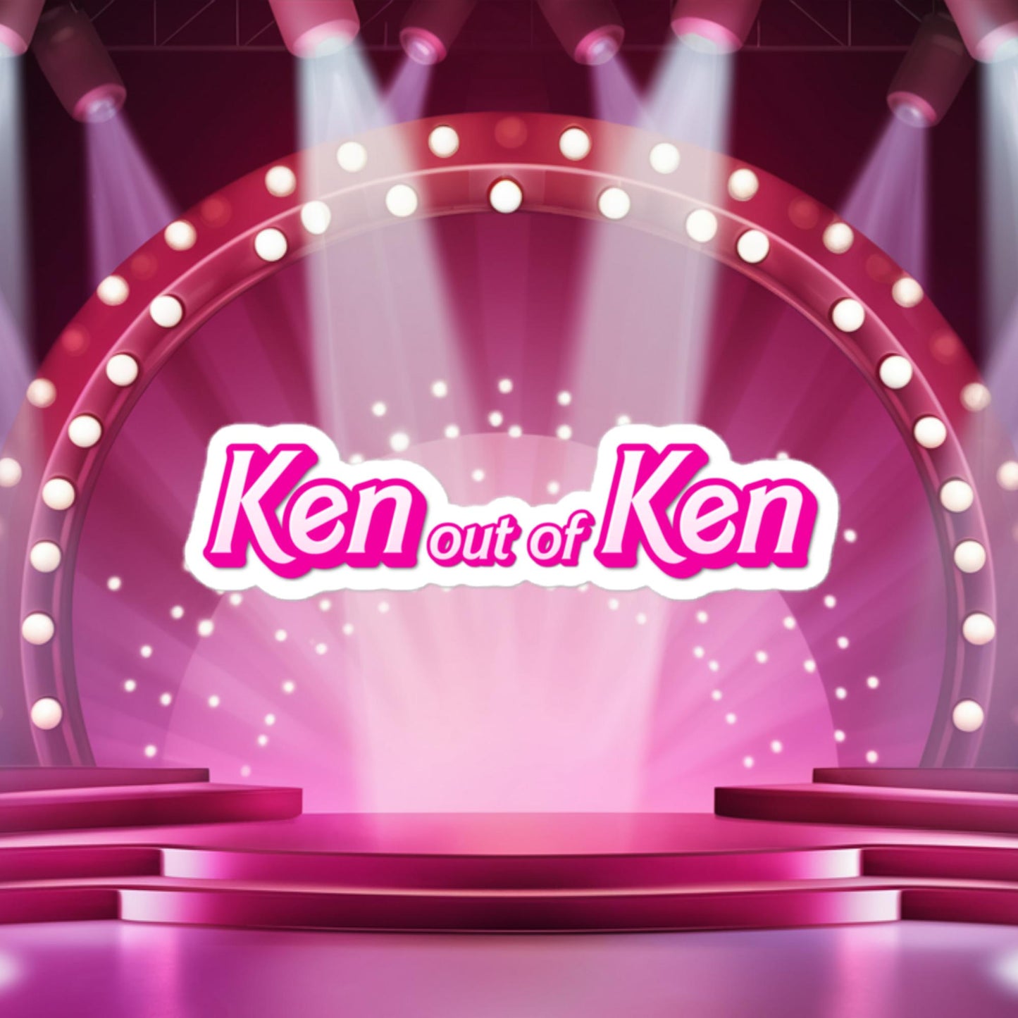 Ken out of Ken Barbie Movie Bubble-free stickers 4″×4″ Stickers Barbie Ken Movies Next Cult Brand