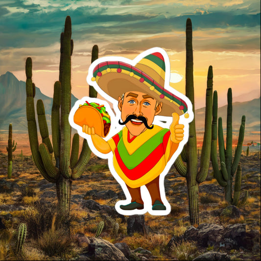 MexiKen Ken Barbie Movie Ryan Gosling Mexican Bubble-free stickers 4″×4″ Stickers Barbie Celebrities Ken Mexico Movies Ryan Gosling Next Cult Brand