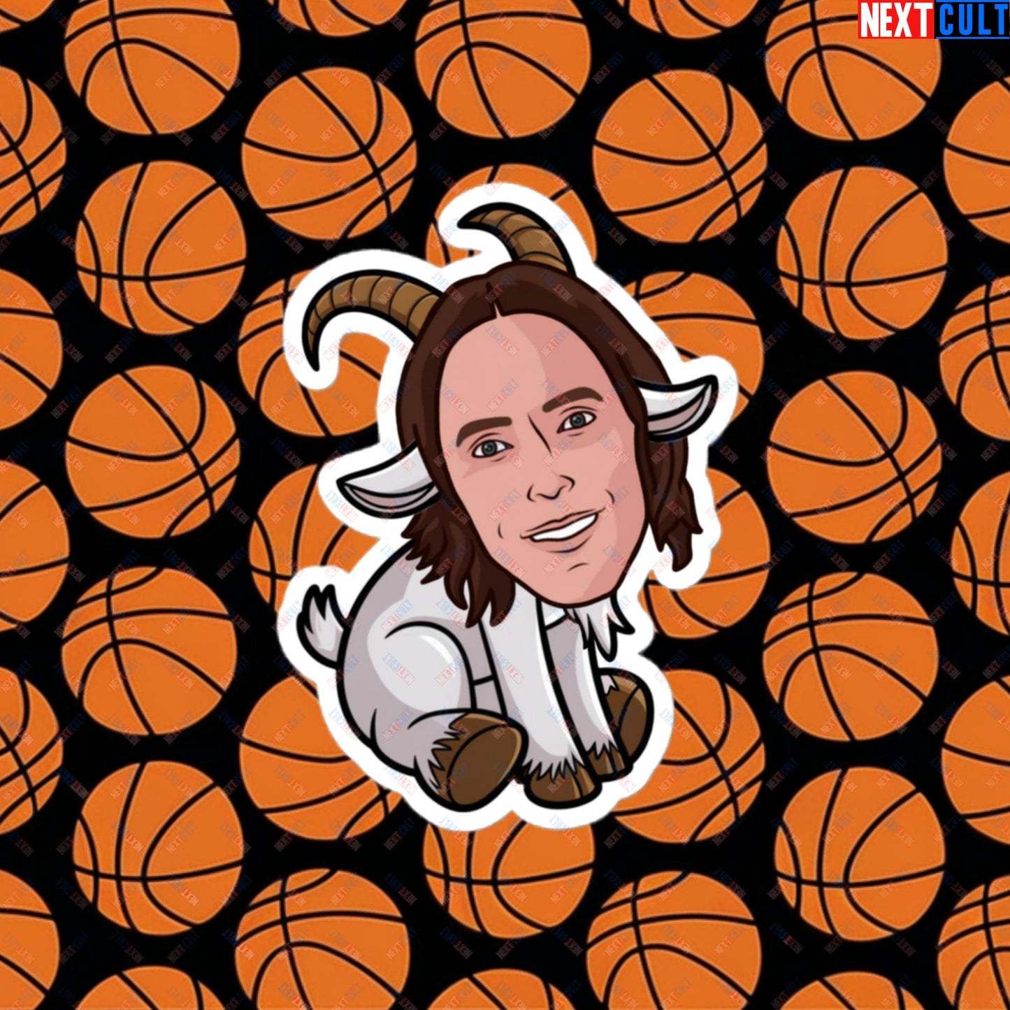 Steve Nash G.O.A.T. Sticker - Funny Basketball Meme Decal - Greatest of All Time Print for Basketball Fans - Perfect Gift for Steve Nash Fans Bubble-free stickers 4″×4″ Stickers Basketball Dallas Mavericks G.O.A.T. NBA Phoenix Suns Steve Nash Next Cult Brand