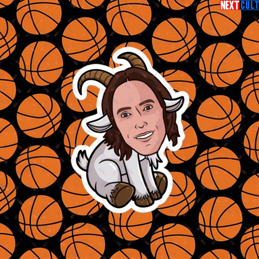 Steve Nash G.O.A.T. Sticker - Funny Basketball Meme Decal - Greatest of All Time Print for Basketball Fans - Perfect Gift for Steve Nash Fans Bubble-free stickers 4″×4″ Stickers Basketball Dallas Mavericks G.O.A.T. NBA Phoenix Suns Steve Nash Next Cult Brand