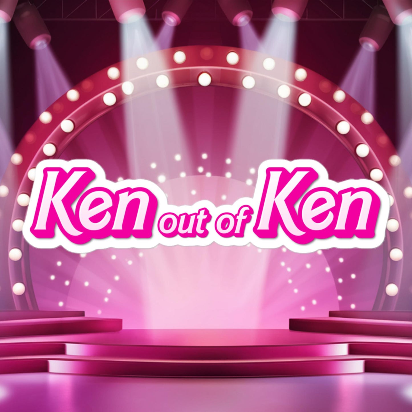 Ken out of Ken Barbie Movie Bubble-free stickers 5.5″×5.5″ Stickers Barbie Ken Movies Next Cult Brand