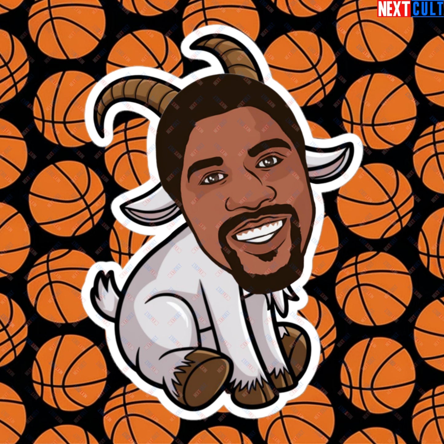 Magic Johnson G.O.A.T. Sticker - Funny Basketball Meme Decal - Greatest of All Time Print for Basketball Fans - Perfect Gift for Magic Johnson Fans Bubble-free stickers 5.5″×5.5″ Stickers Basketball G.O.A.T. Los Angeles Lakers Magic Johnson NBA Next Cult Brand