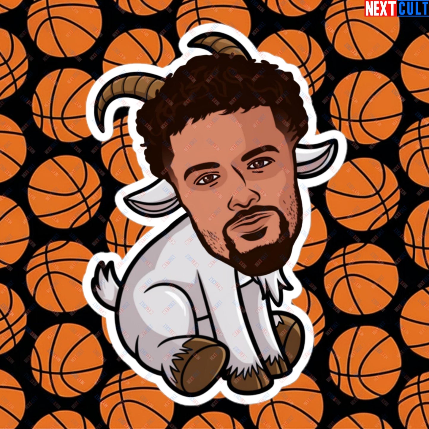 Trae Young G.O.A.T. Sticker - Funny Atlanta Hawks Basketball Meme Decal - Greatest of All Time Print for Basketball Fans - Perfect Gift for Trae Young Fans Bubble-free stickers 5.5″×5.5″ Stickers Atlanta Hawks Basketball G.O.A.T. NBA Trae Young Next Cult Brand