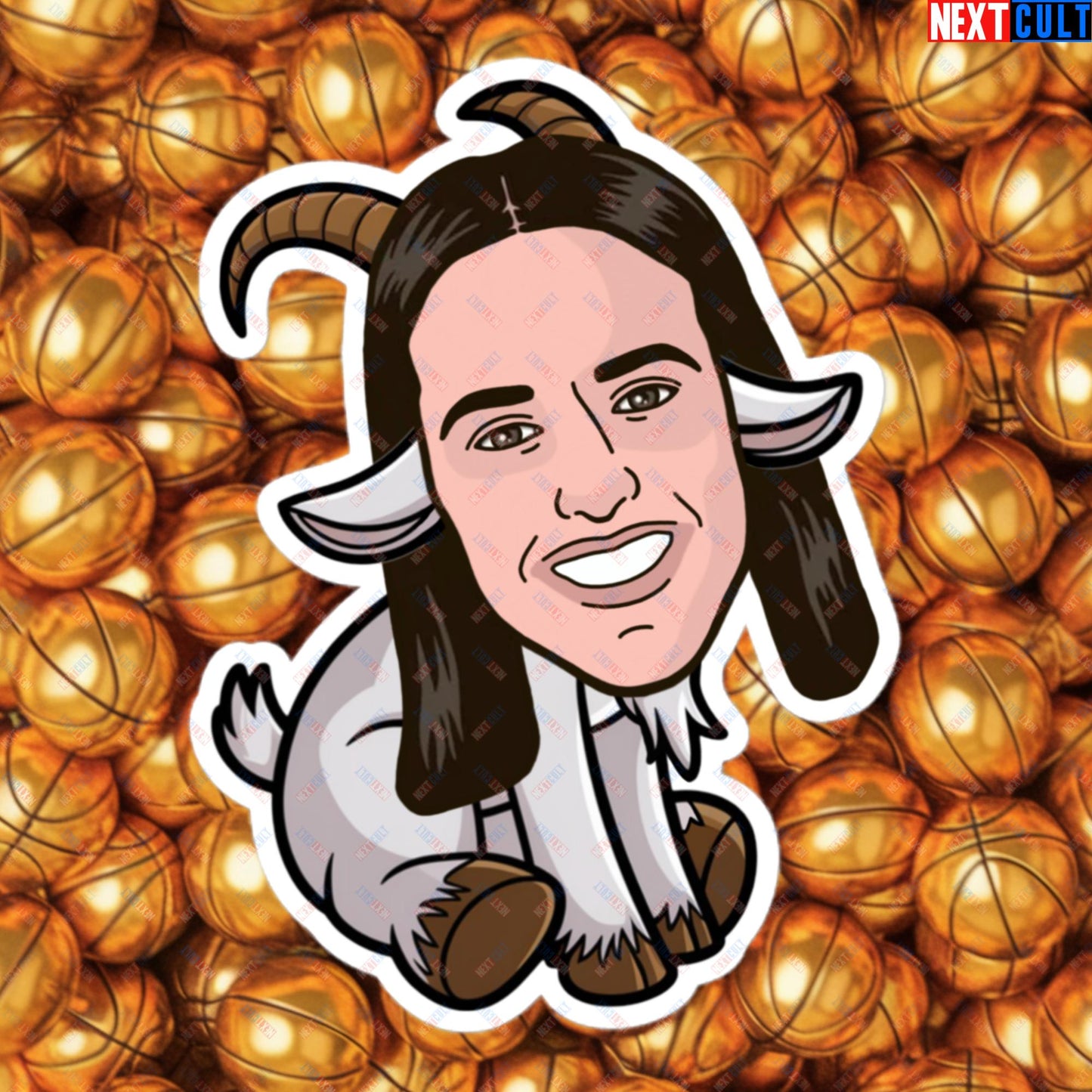 Caitlin Clark G.O.A.T. Sticker - Greatest of All Time Basketball Decal - Indiana Fever & WNBA Fan Print - Funny Women's Basketball Meme Sticker Bubble-free stickers 5.5″×5.5″ Stickers Basketball Caitlin Clark G.O.A.T. Indiana Fever WNBA Next Cult Brand