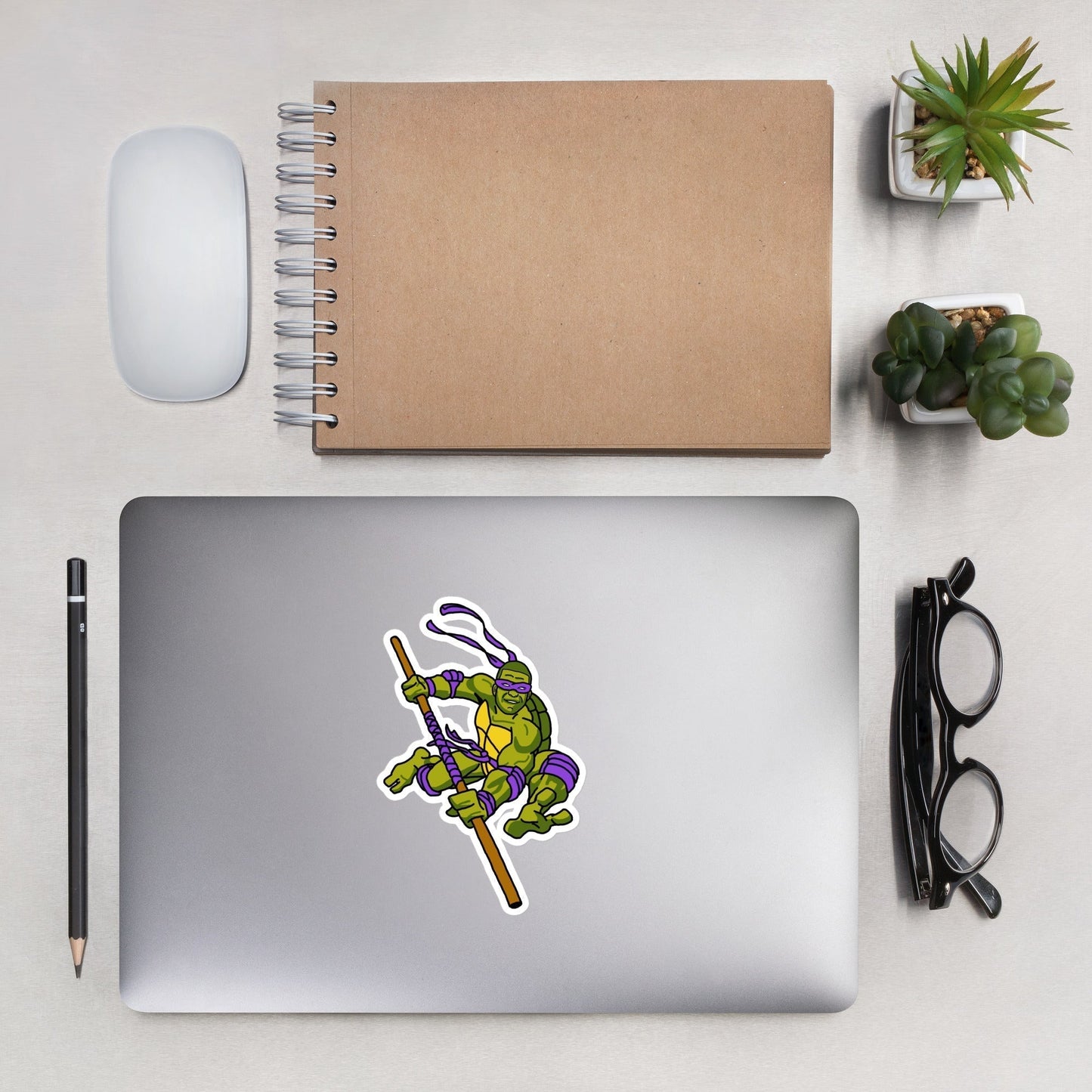 Kylian Mbappe Purple Ninja Turtle Donatello Bubble-free stickers Stickers Football Kylian Mbappe Ninja Turtles PSG Real Madrid Next Cult Brand
