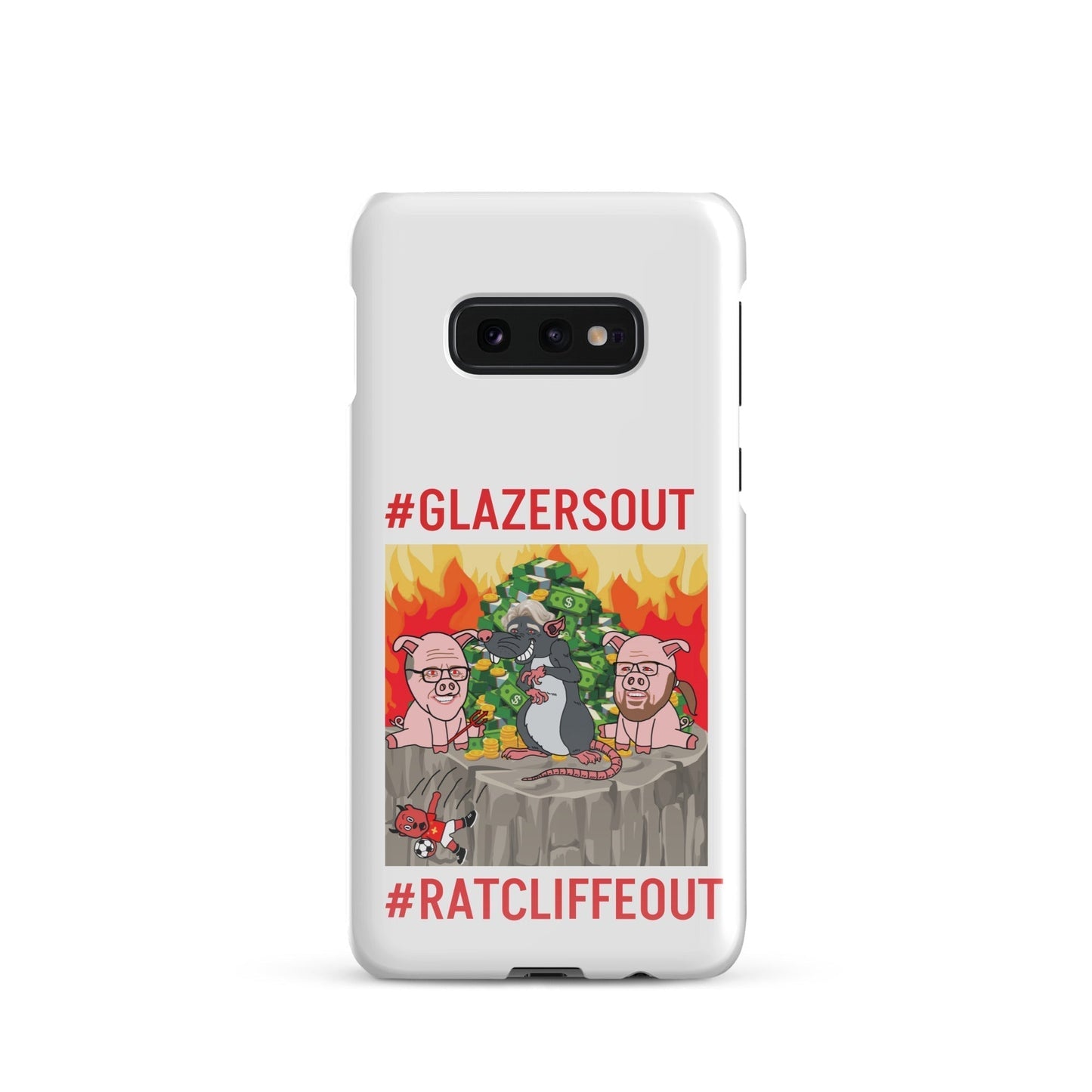 Manchester United Ratcliffe Out, Glazers Out Phone Snap Case for Samsung® Glossy Samsung Galaxy S10e Mobile Phone Cases Football GlazersOut Manchester United RatcliffeOut Next Cult Brand