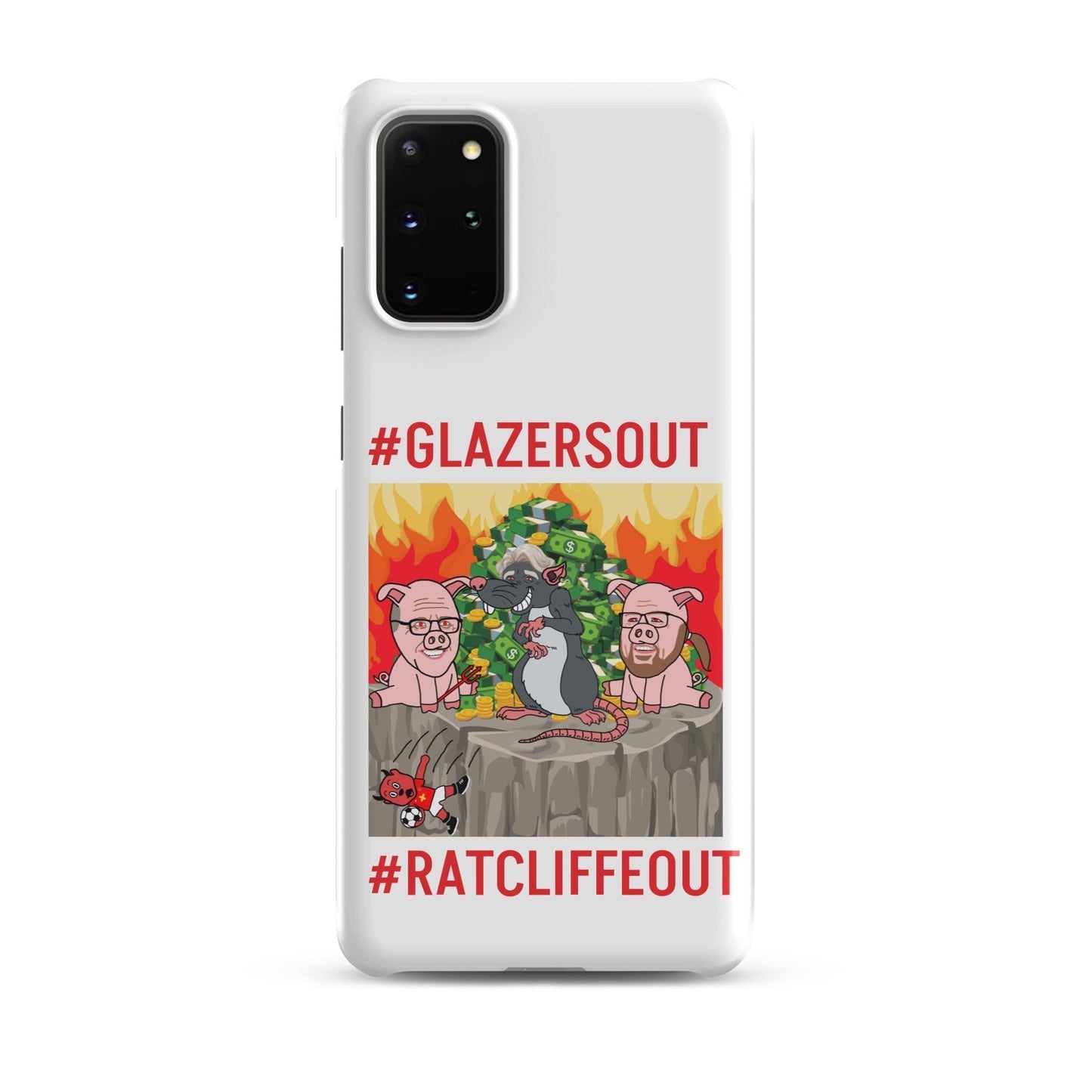 Manchester United Ratcliffe Out, Glazers Out Phone Snap Case for Samsung® Matte Samsung Galaxy S20 Plus Mobile Phone Cases Football GlazersOut Manchester United RatcliffeOut Next Cult Brand